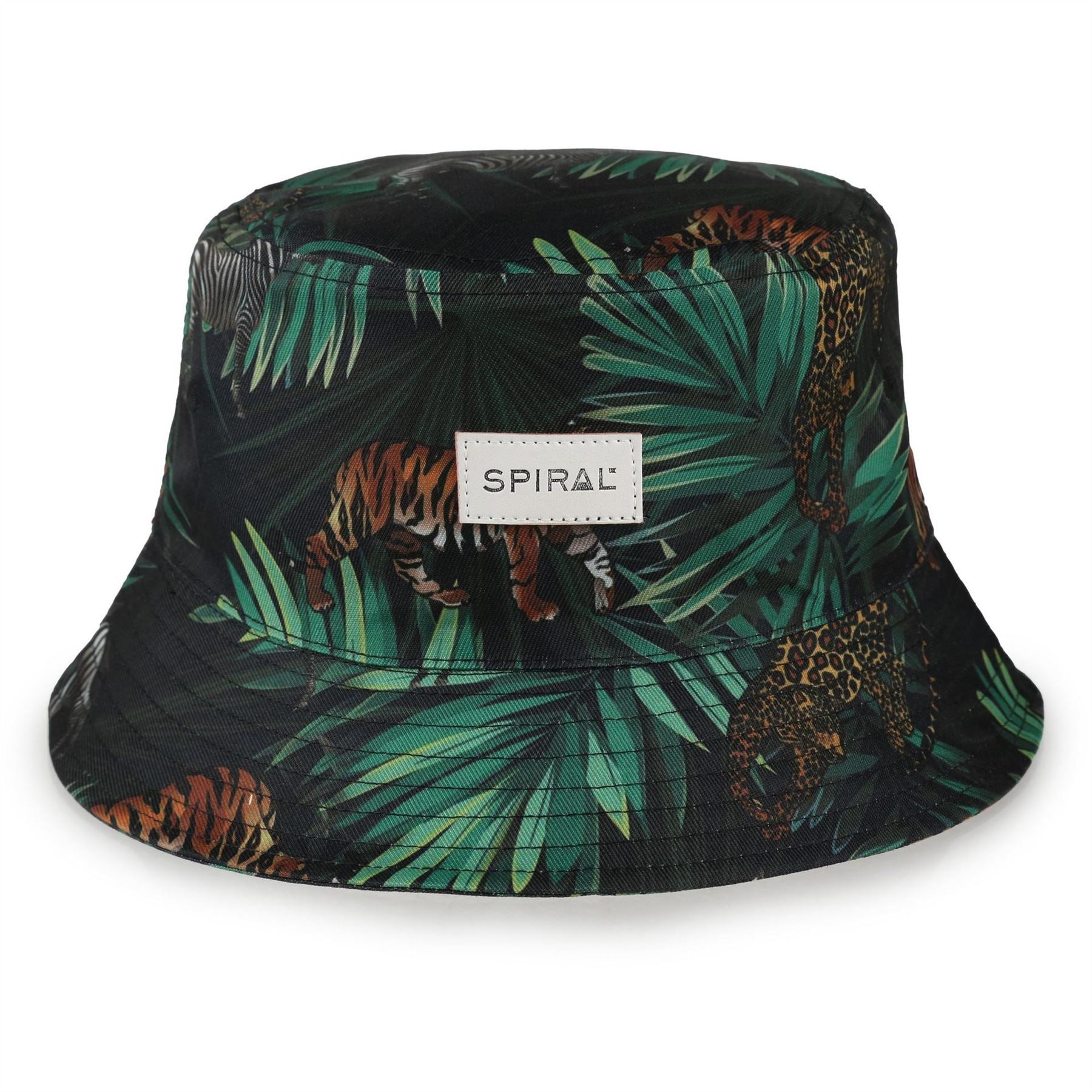 Spiral All Around Brim Panel Construction Bucket Hat