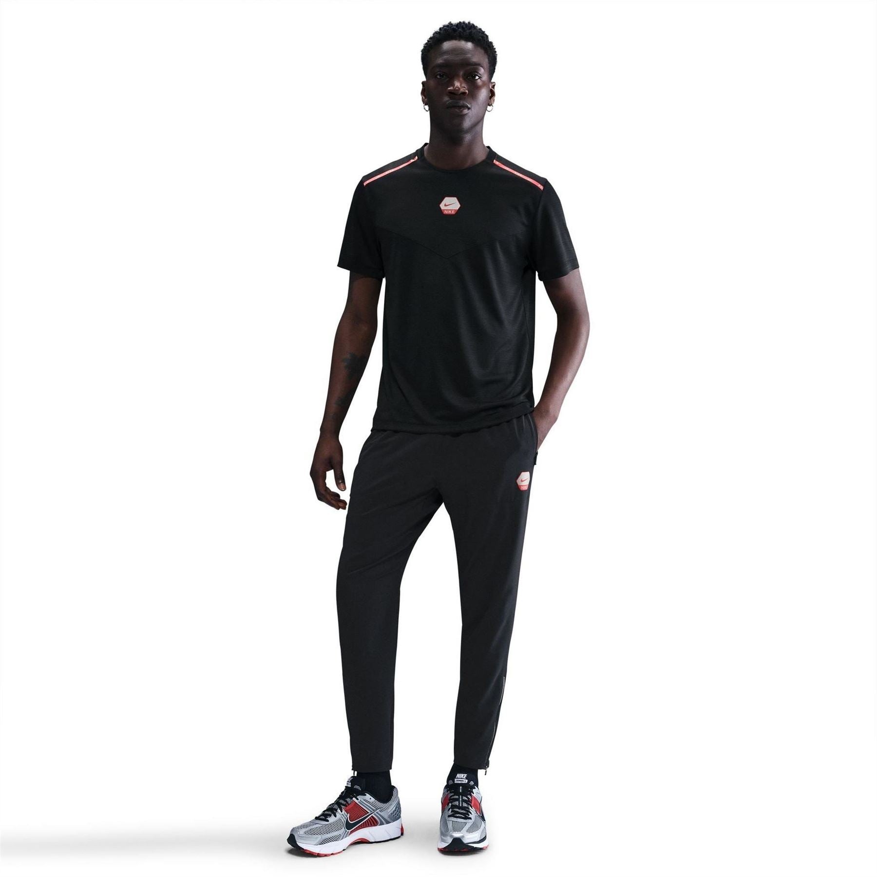 Nike Run Crew Neck Short Sleeve Jersey T-Shirt