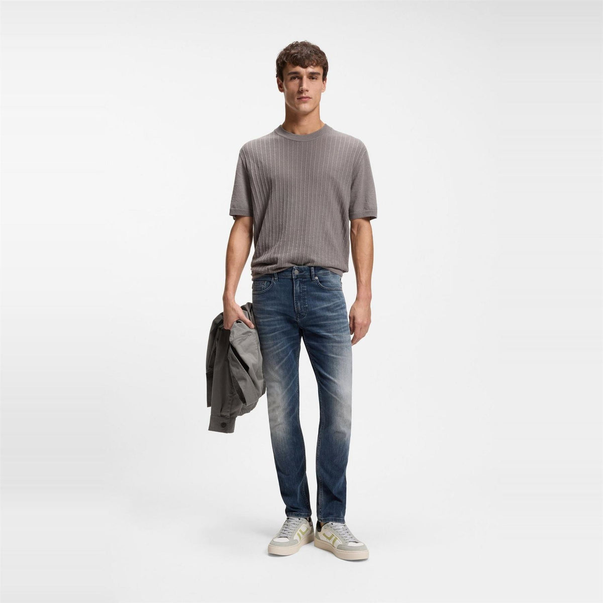 Boss Delaware Mid Rise Slim Fit Jeans
