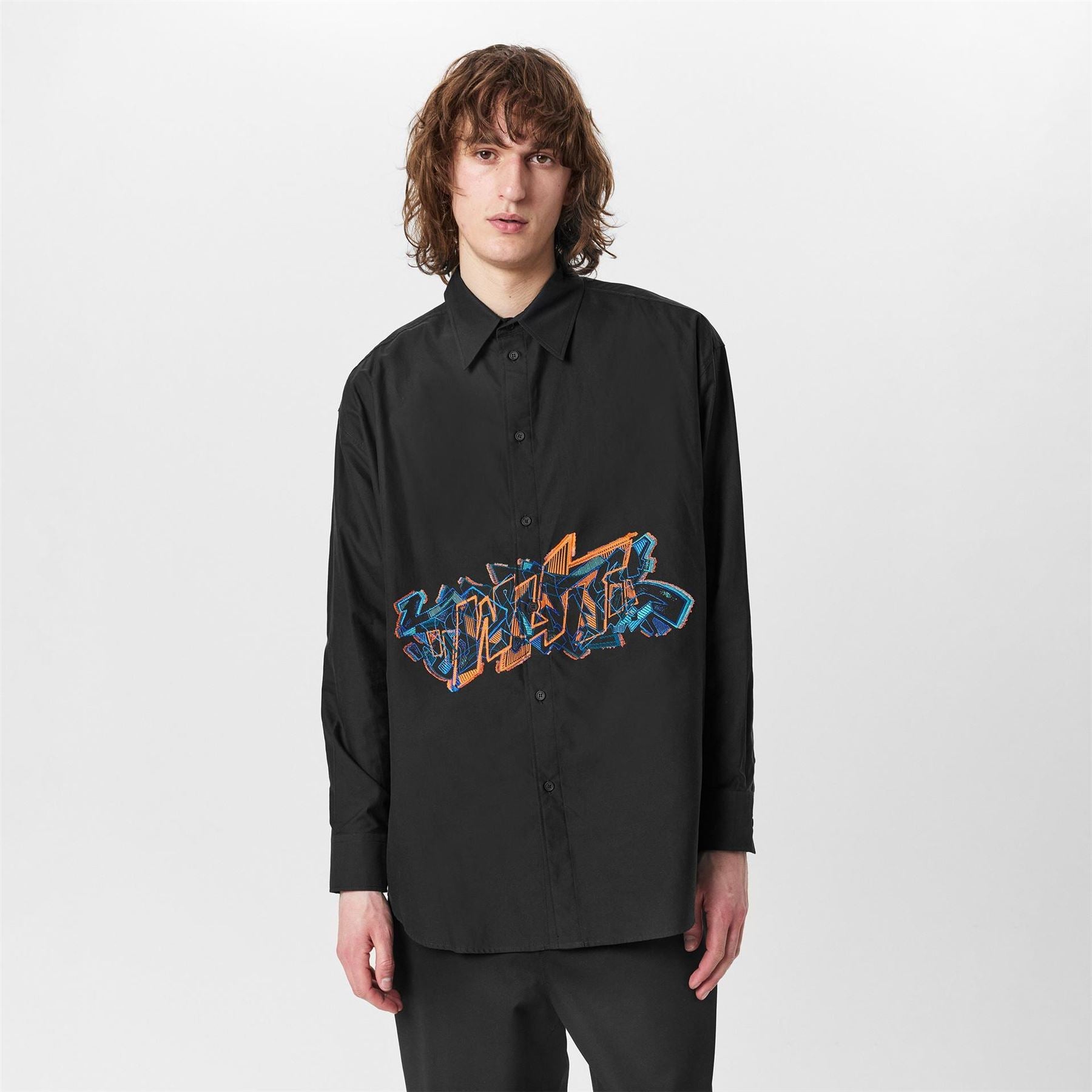Off White Grf Cp Button Front Oversize Overshirt