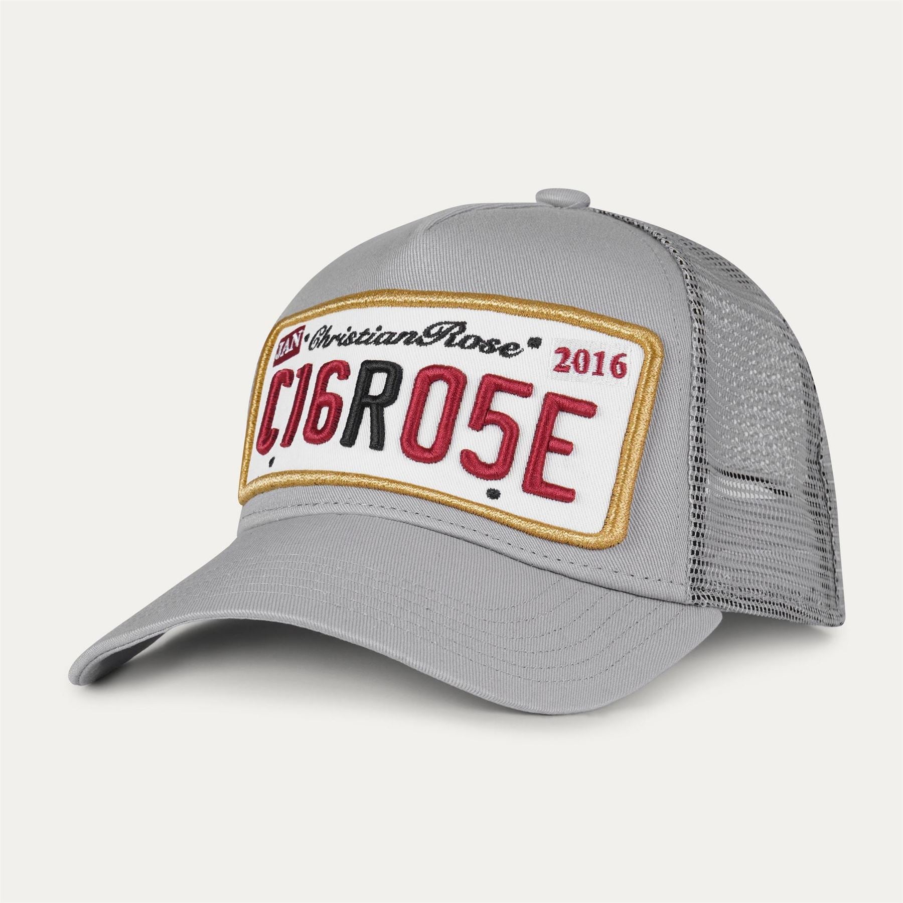 Christian Rose Plate Trucker Cap