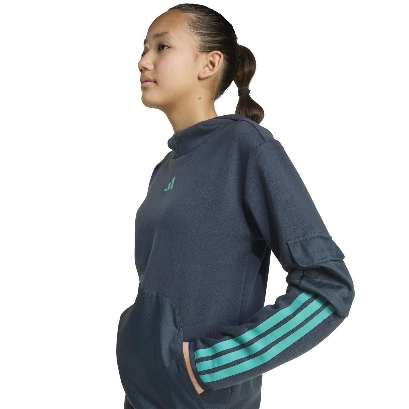 adidas Regular Fit Hooded Neck Sweatshirt