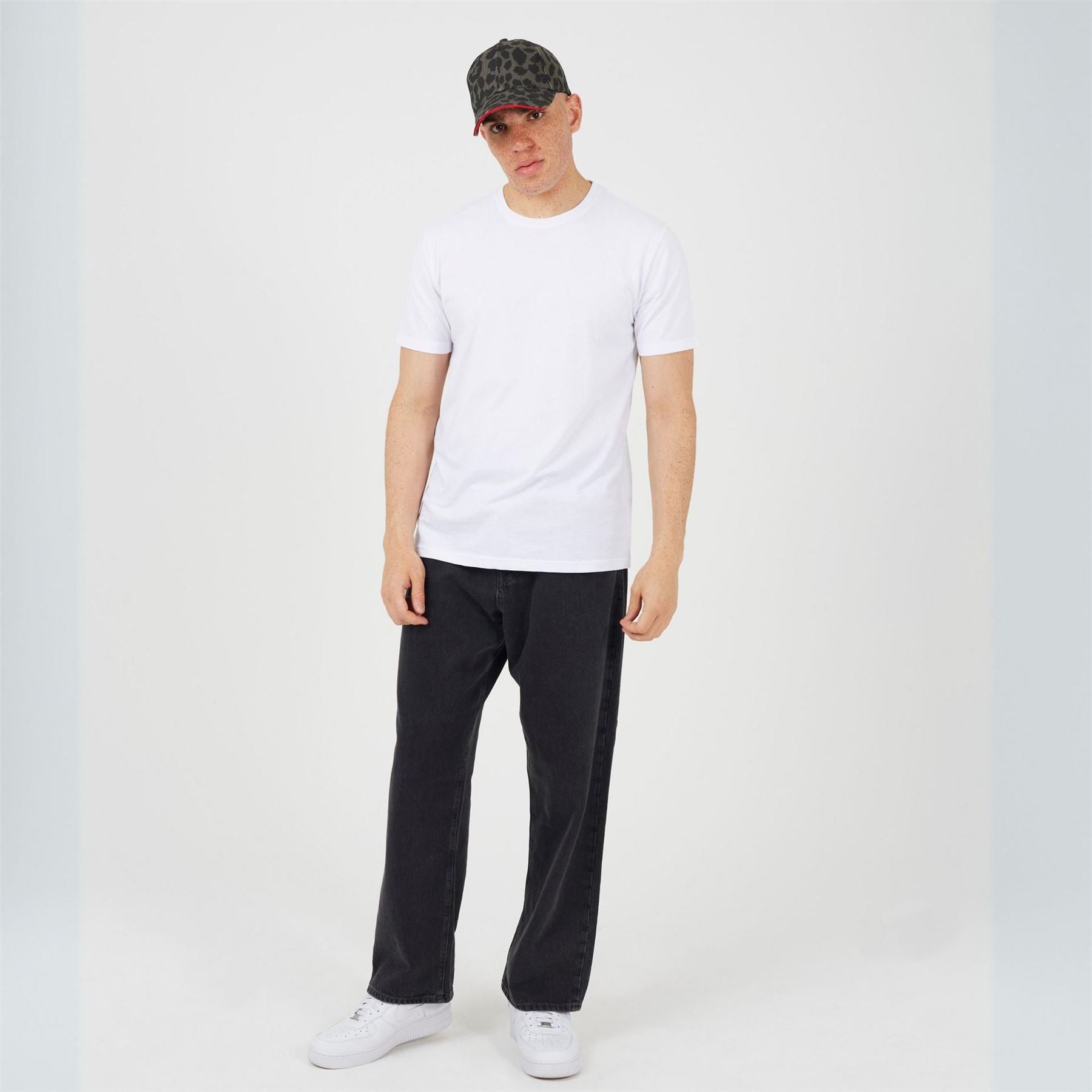 Brave Soul Mens Print Cap With Contrast Stripe