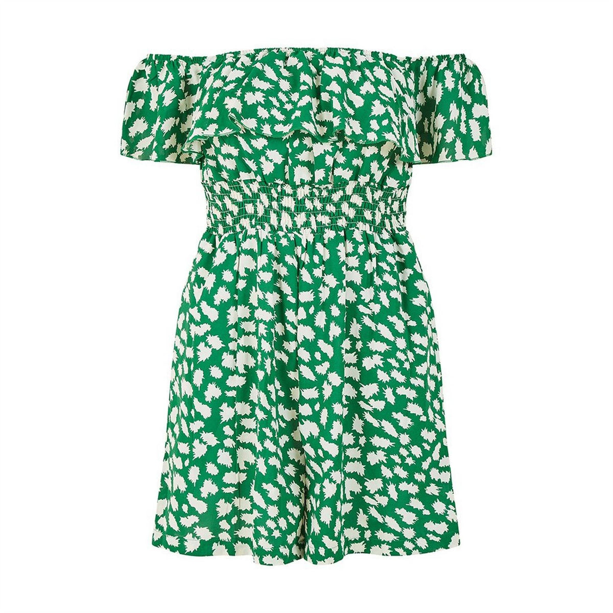 Mela London Off Shoulder Sleeveless Playsuit