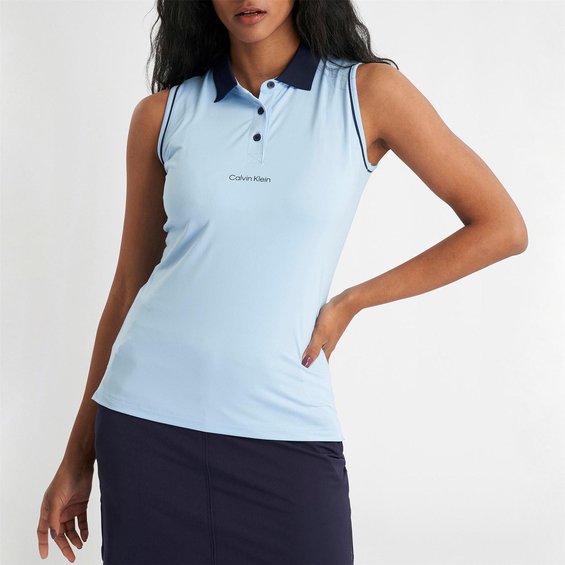 Calvin Klein Golf Sleeveless Performance Polo Shirt
