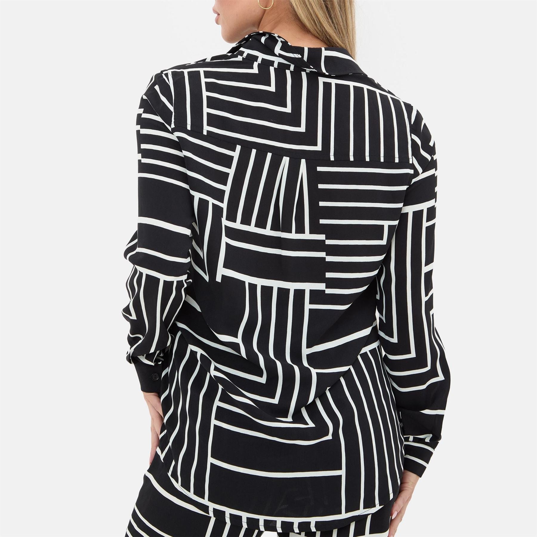 I Saw It First Long Sleeved Crepe Shirt