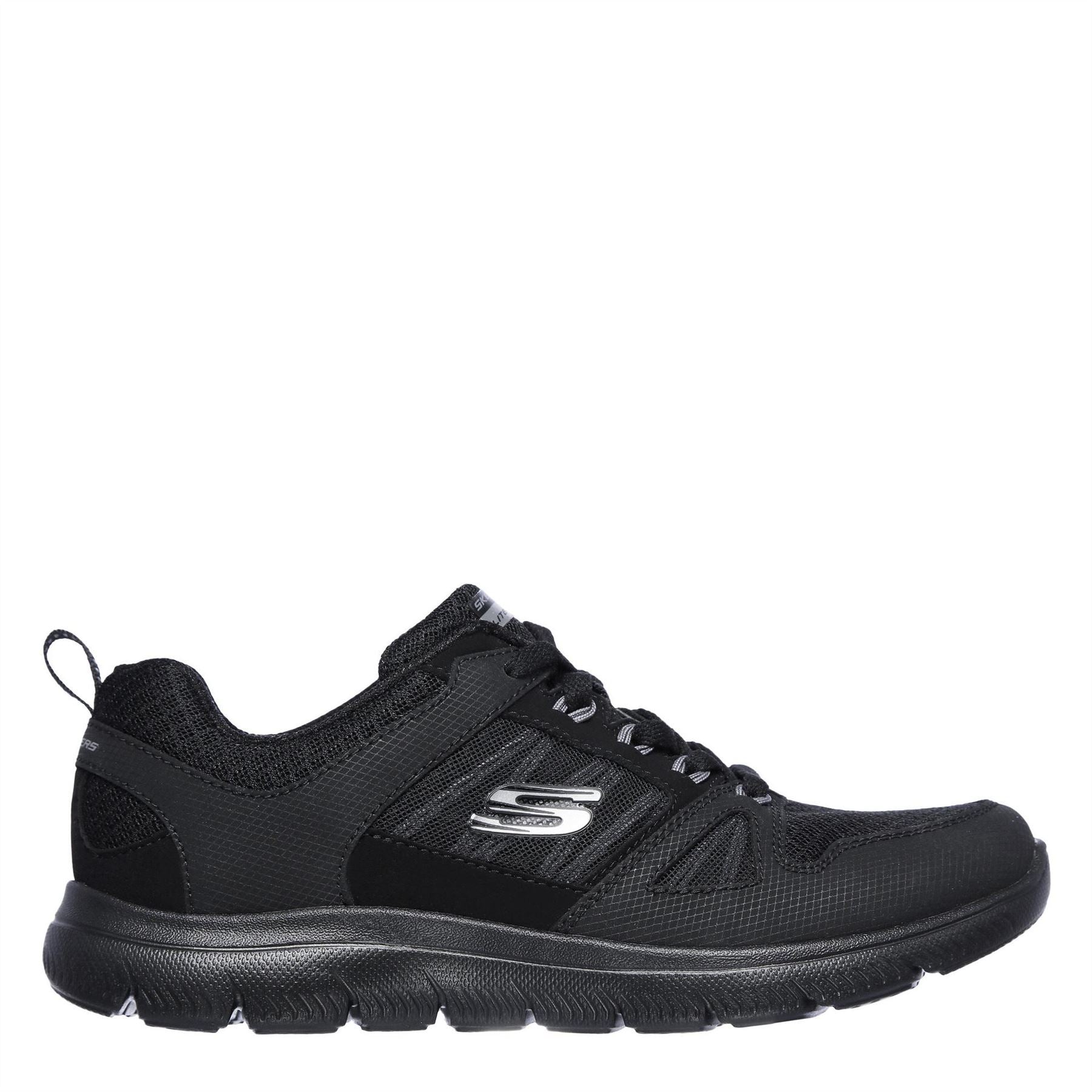 Skechers Womens Mesh Qtr Lace Up W Mf Low Top Trainers