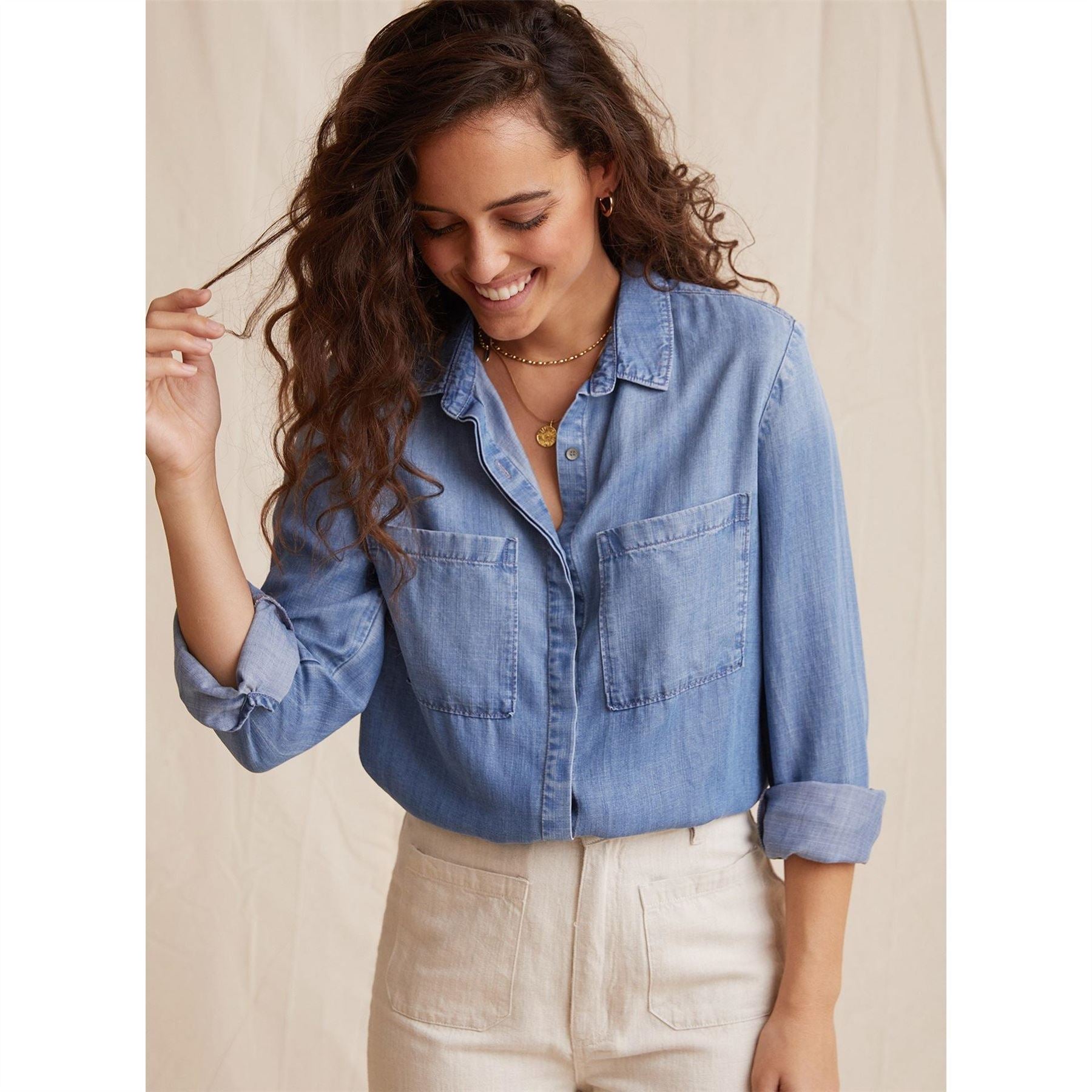 Bella Dahl 2 Pack Relaxed Fit Long Cuff Sleeve Shirt