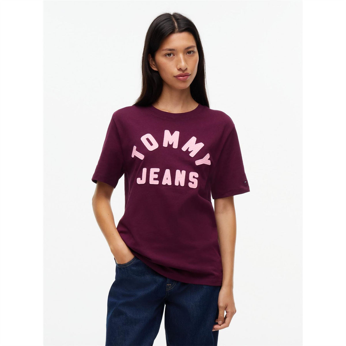 Tommy Jeans Arch Cotton Crew Neck Short Sleeve T-Shirt