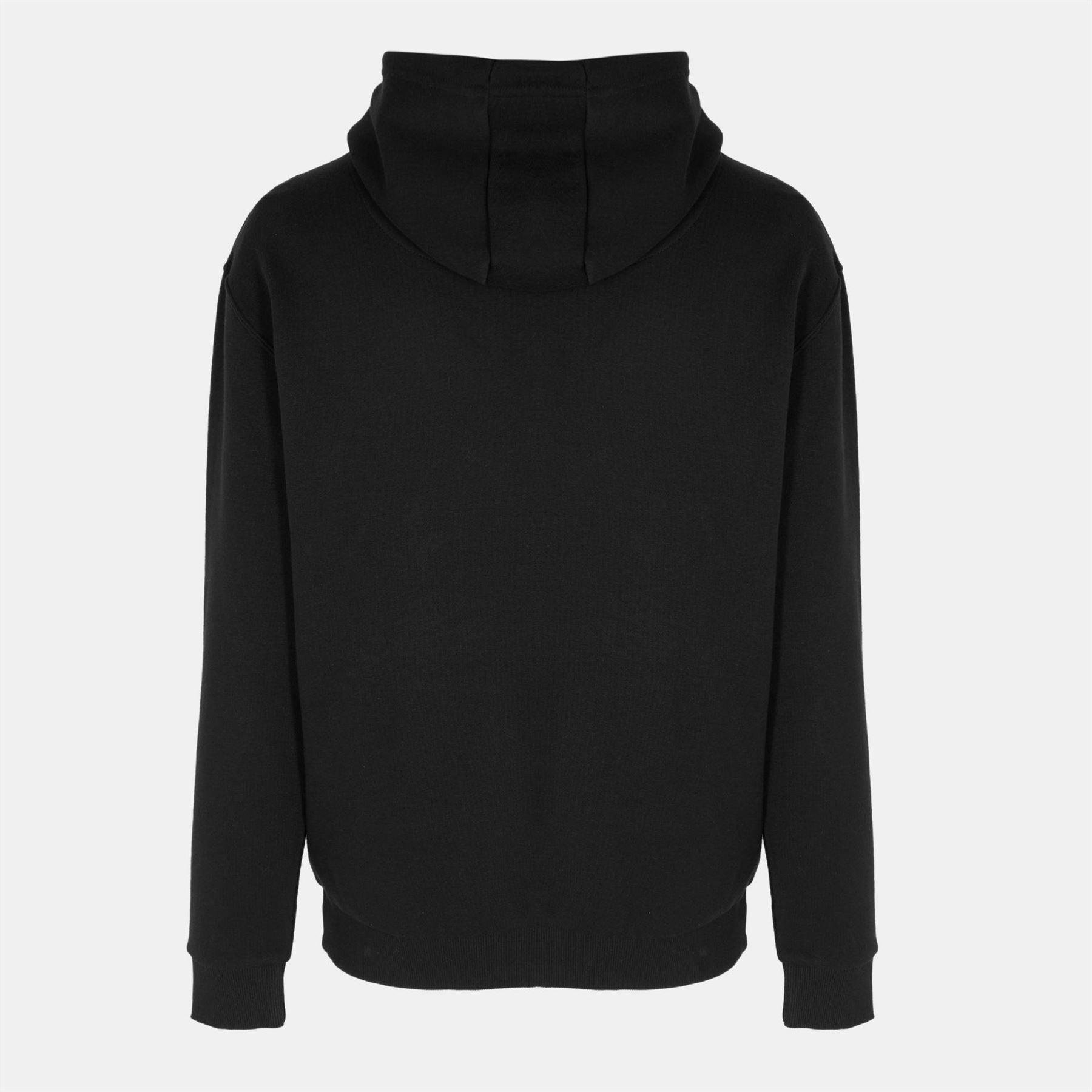 Ellesse Hooded Ribbed Cuff Solid Patterned Sweat Jacket