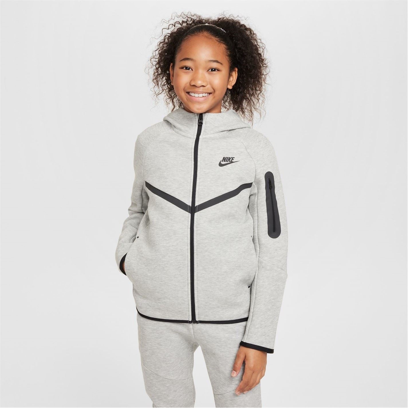 Nike Sportswear Tech Fleece Big Kids  Full Zip Hoodie