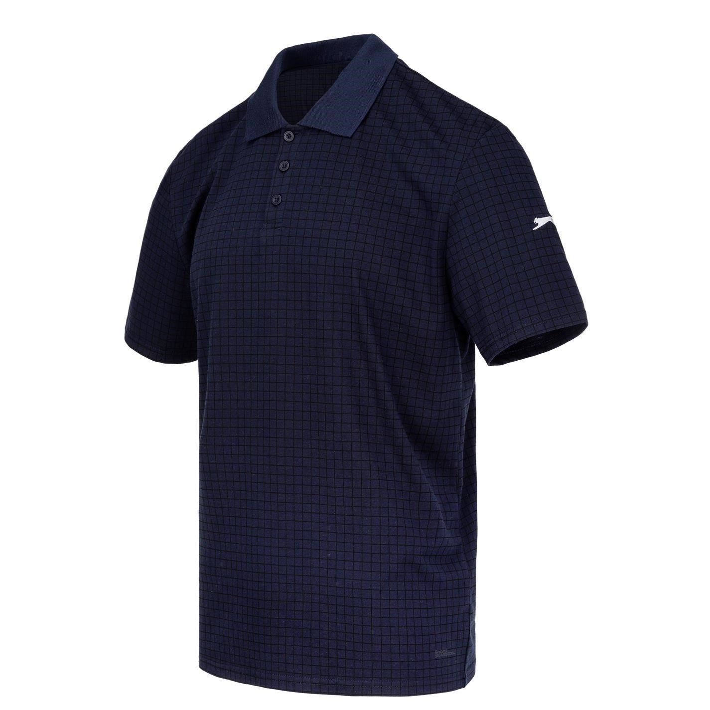 Slazenger Mens Check Golf Polo