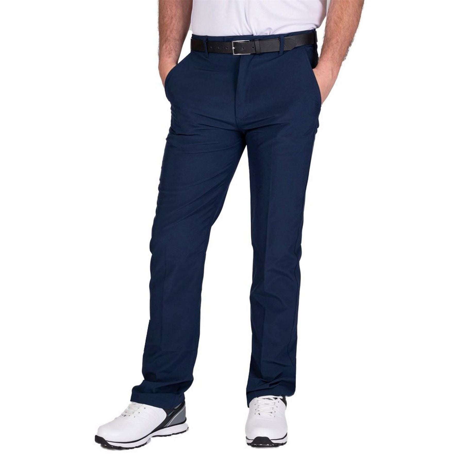 Island Green Mens Golf Stretch Tapered Trousers