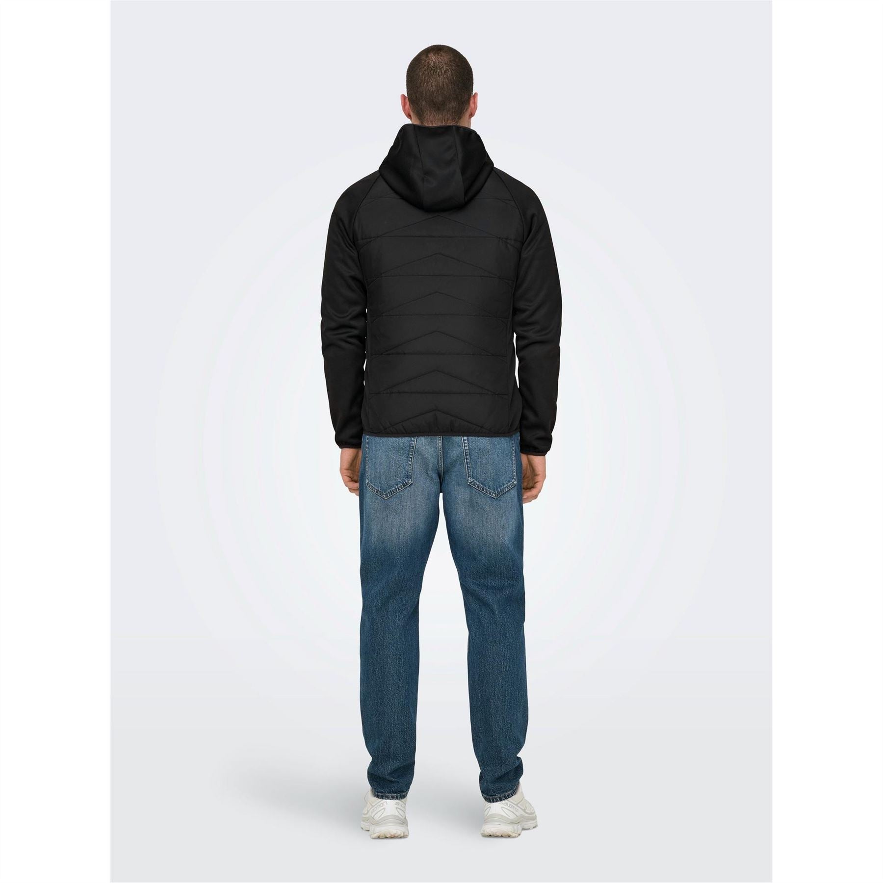 Only Hooded Softshell Solid Patterned Jacket