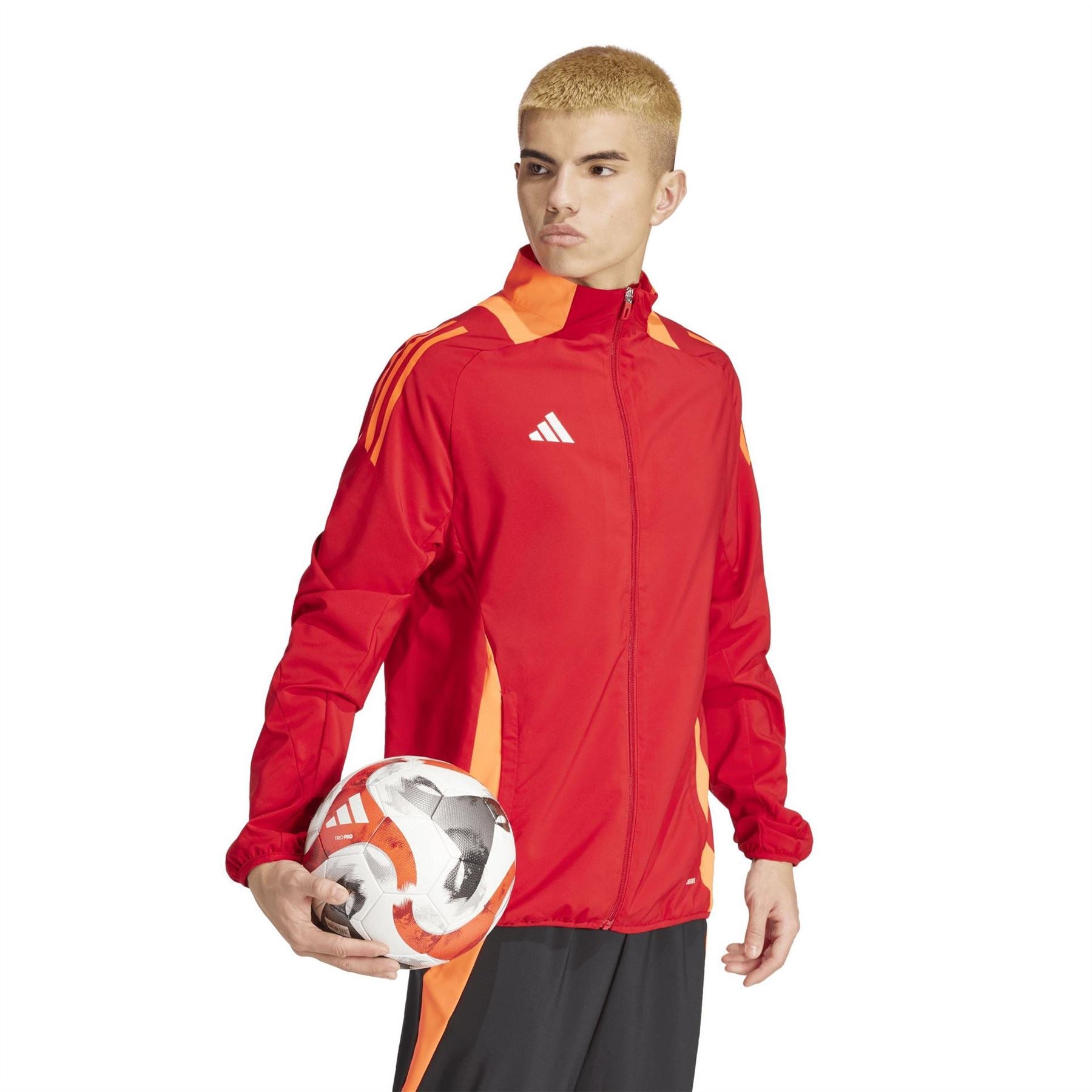 adidas Funnel Neck High Collar Long Sleeve Athletic Top