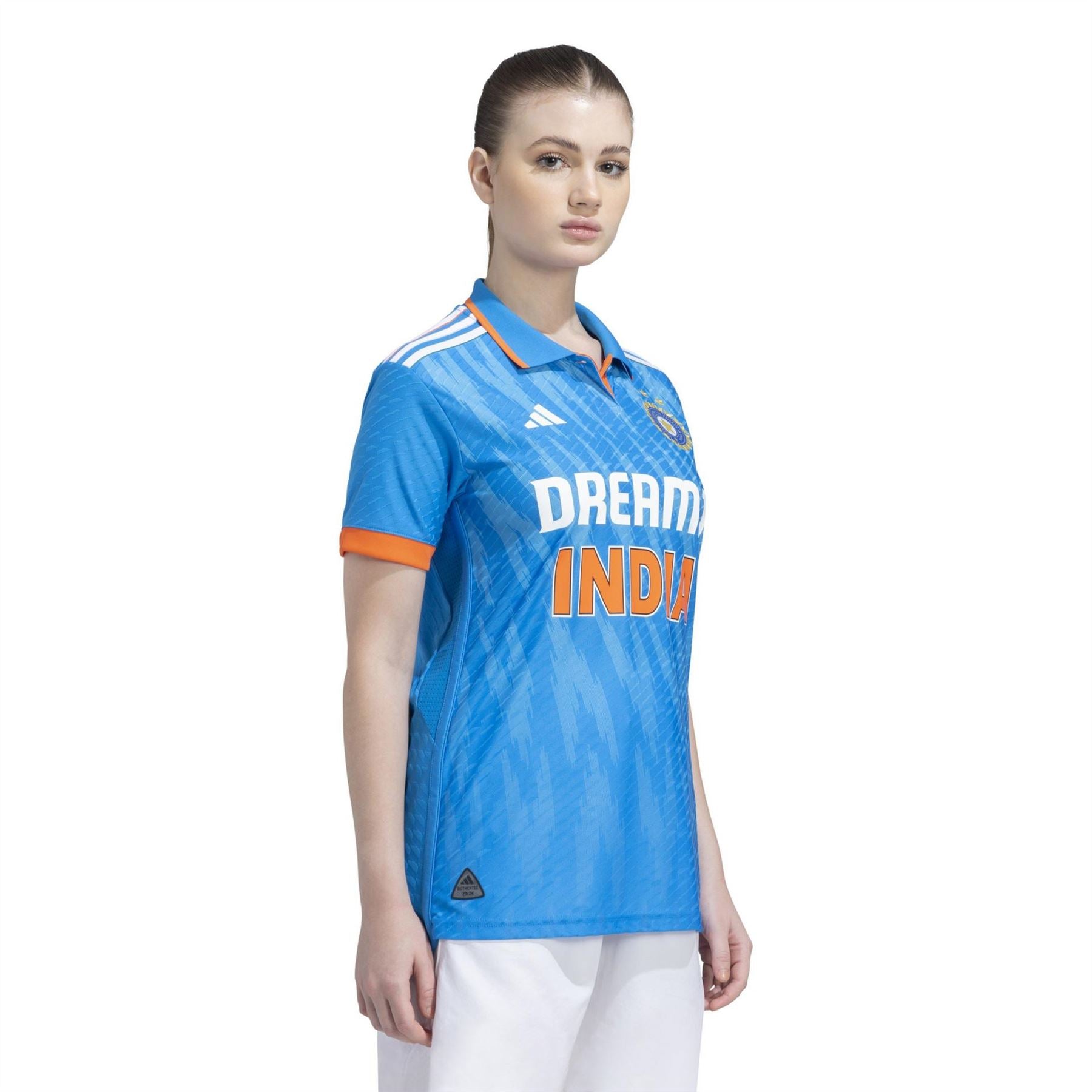 adidas India Cricket Short Sleeve Performance T-Shirt