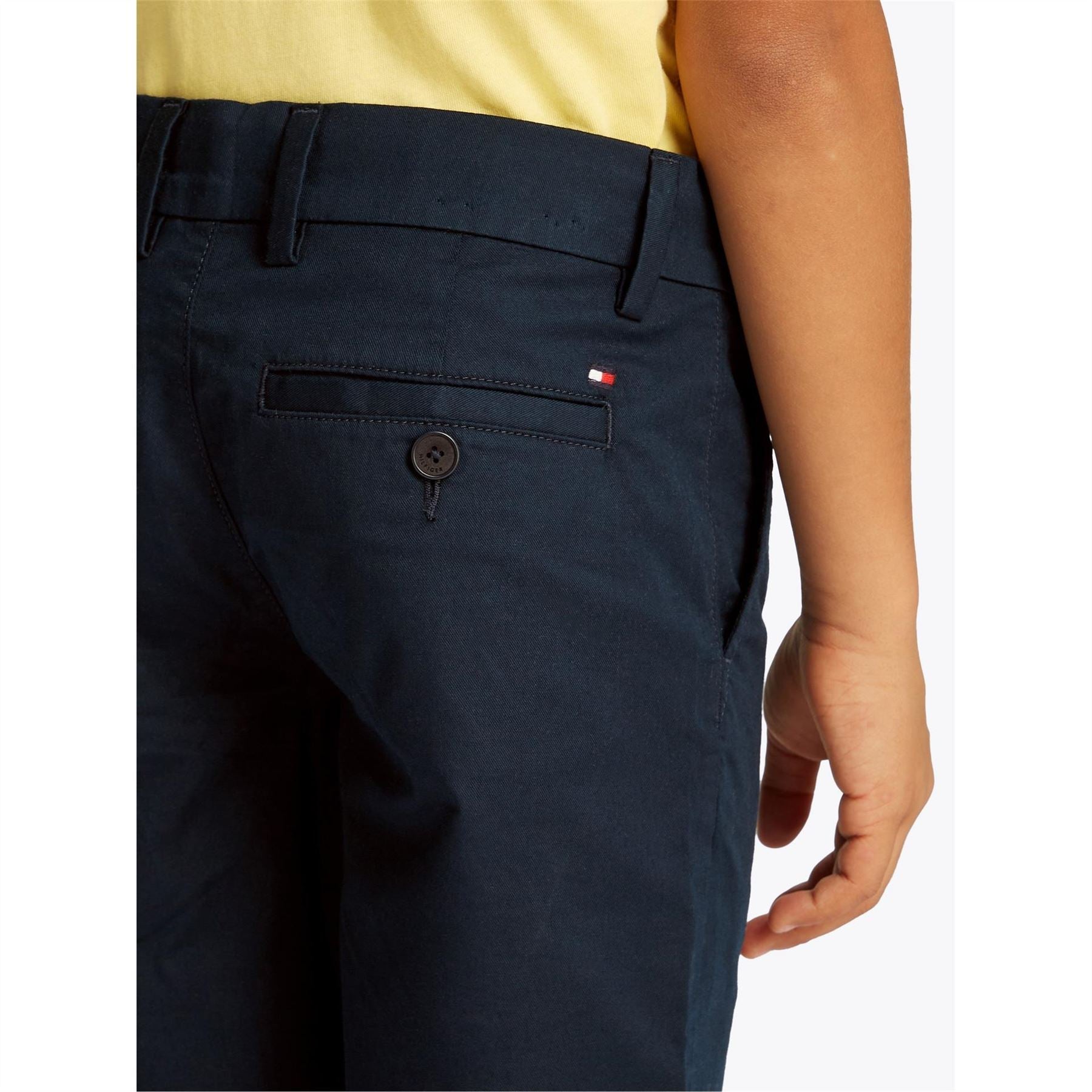 Tommy Hilfiger Solid Patterned Chino Shorts