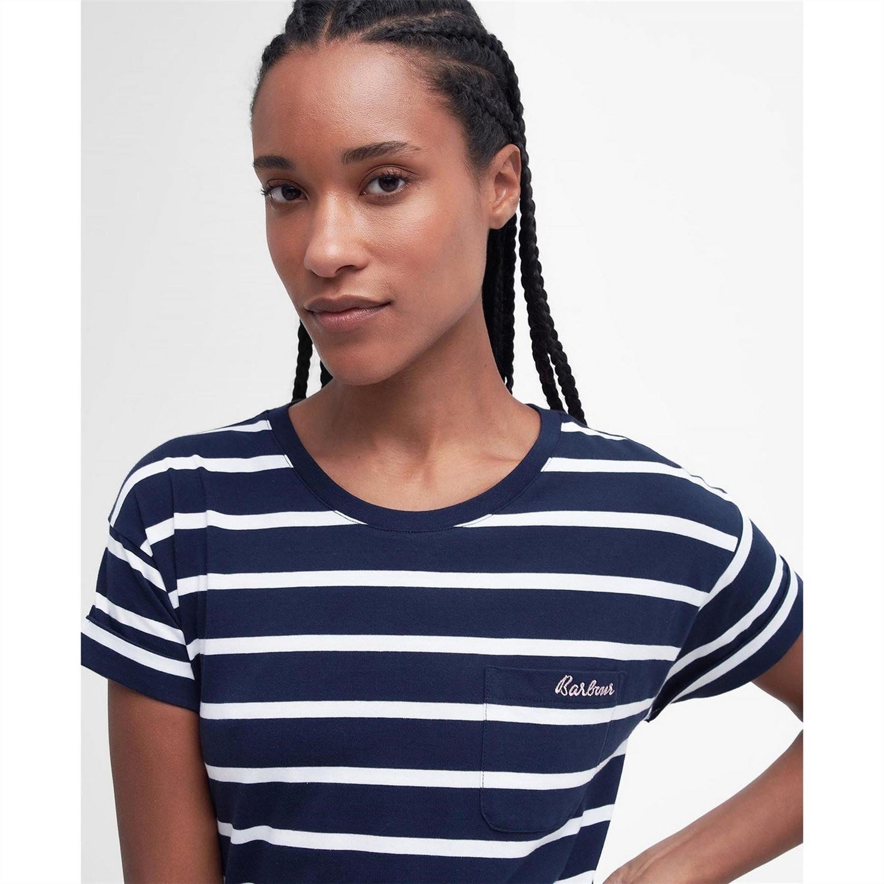 Barbour Striped Midi Dress