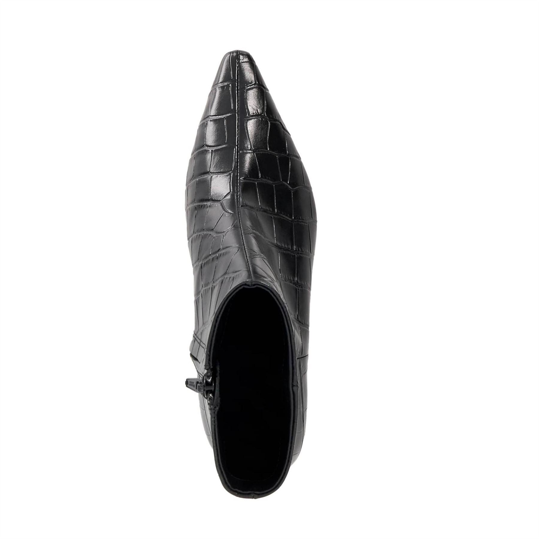 Dune London Odore Snake Skin Textured Ankle Boots