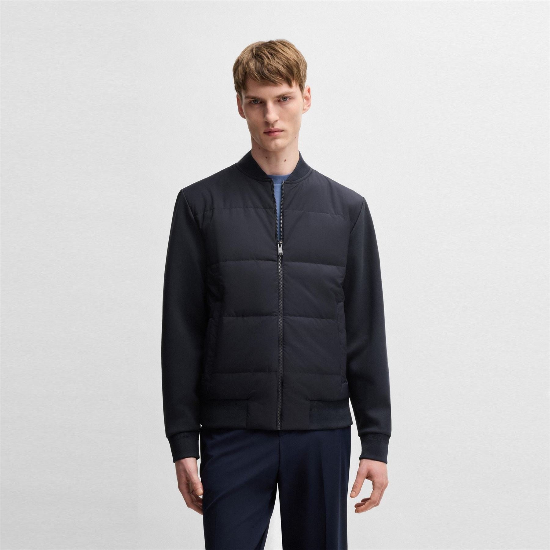 Boss Hbb Skiles100 Full Zipped Sweatshirt, Padded Front, Pockets