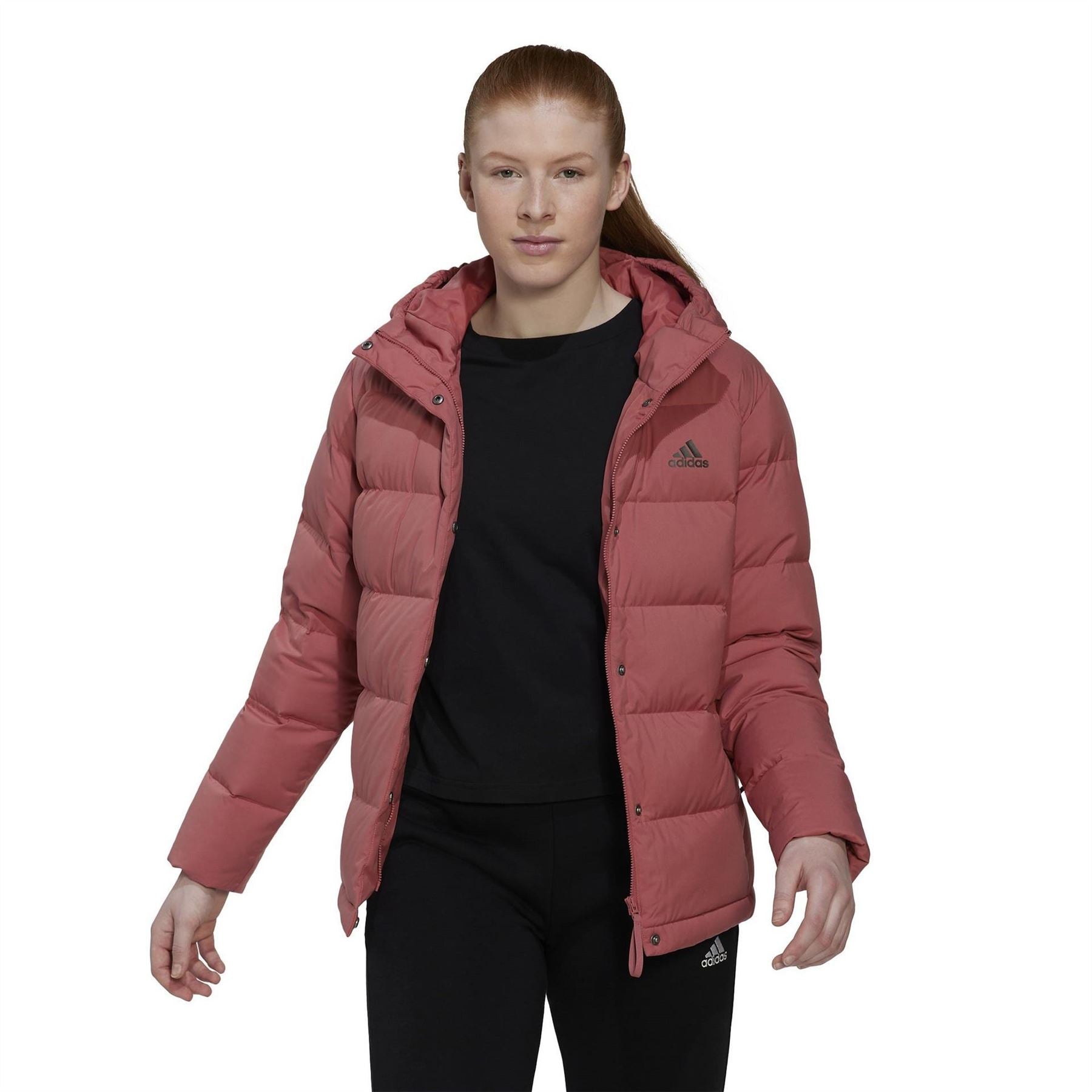 adidas Womens Helionic Hooded Down Jacket