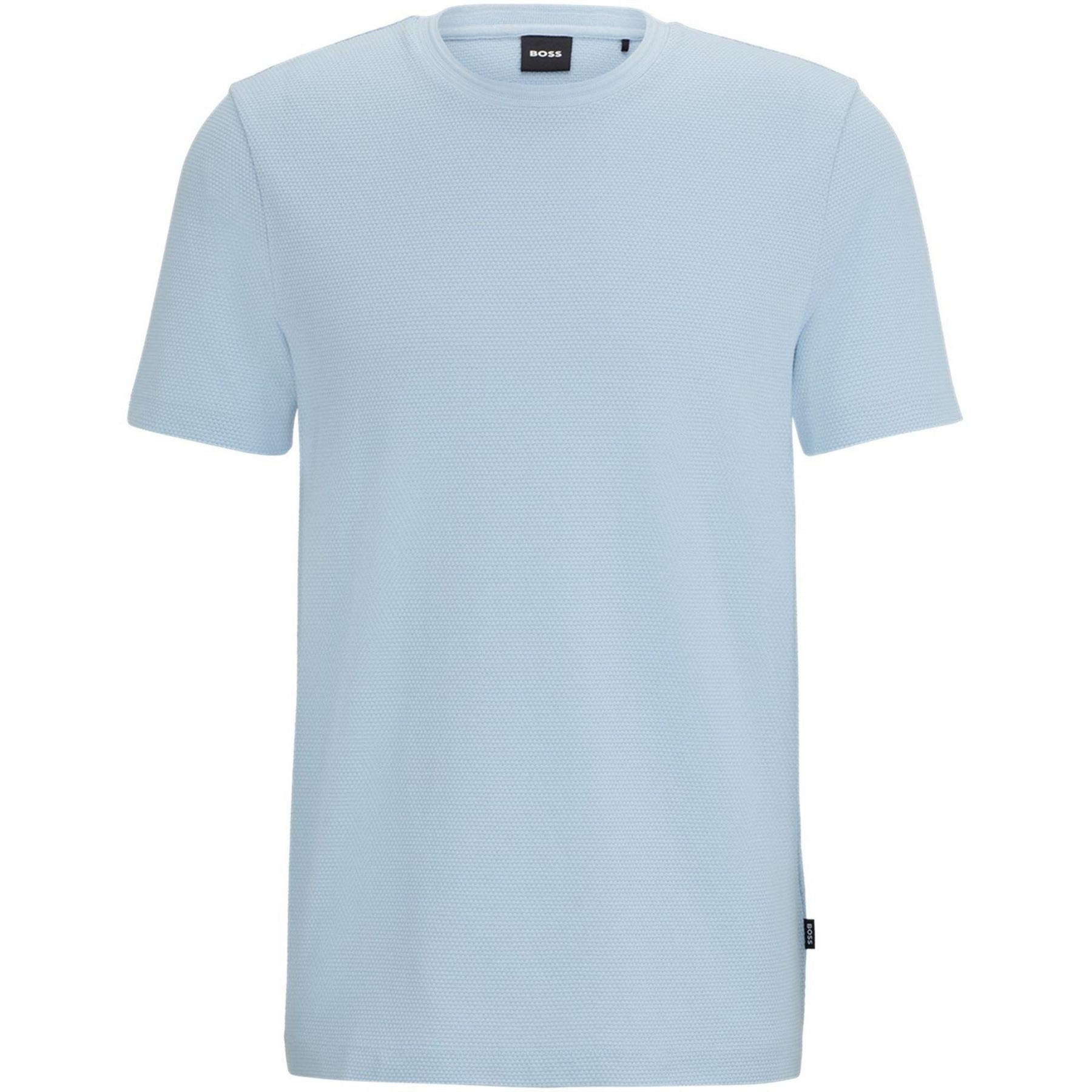 Boss Tiburt Bubble Structure Cotton Short Sleeve T-Shirt