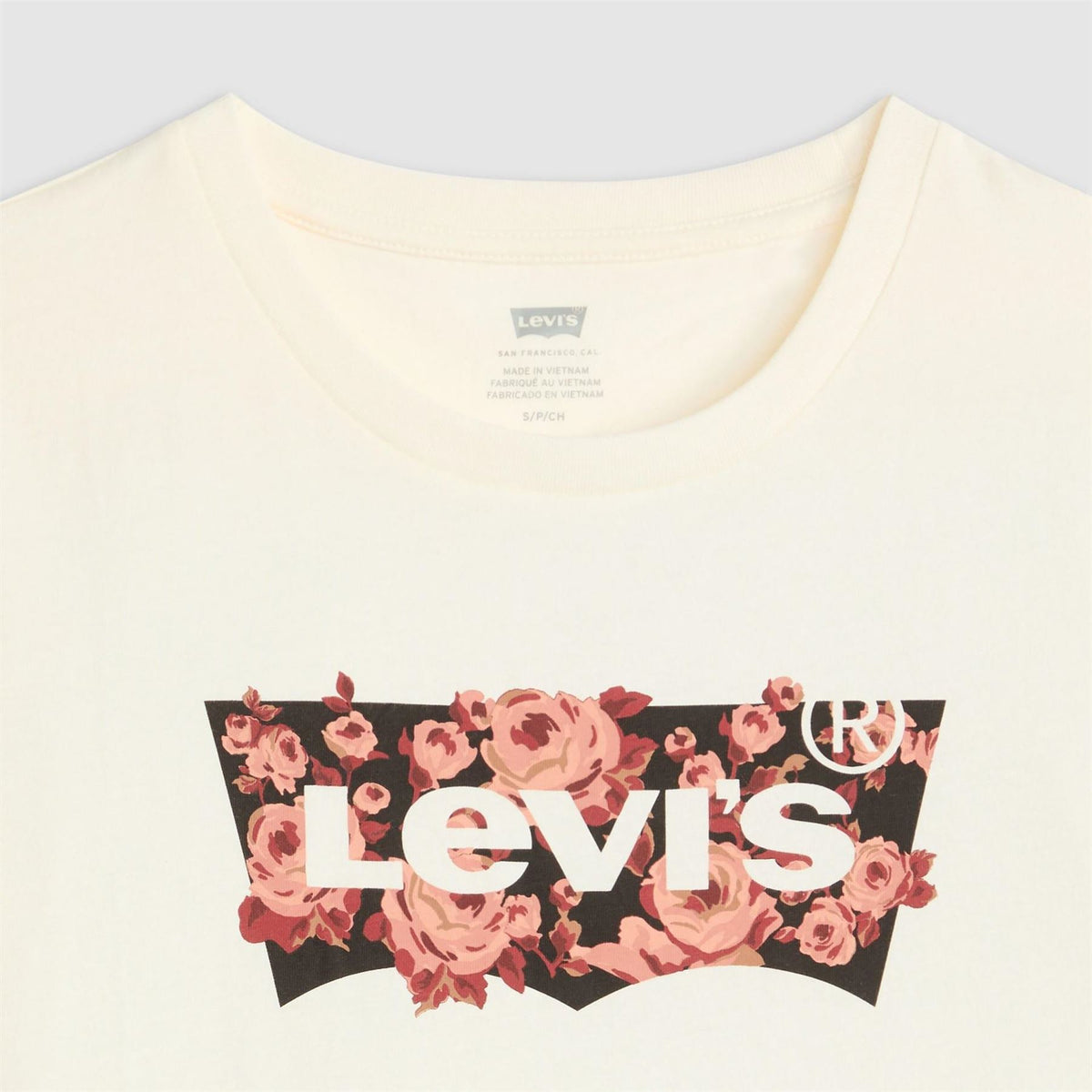 Levis The Perfect Wordmark Graphic Crew Neck Short Sleeve T-Shirt