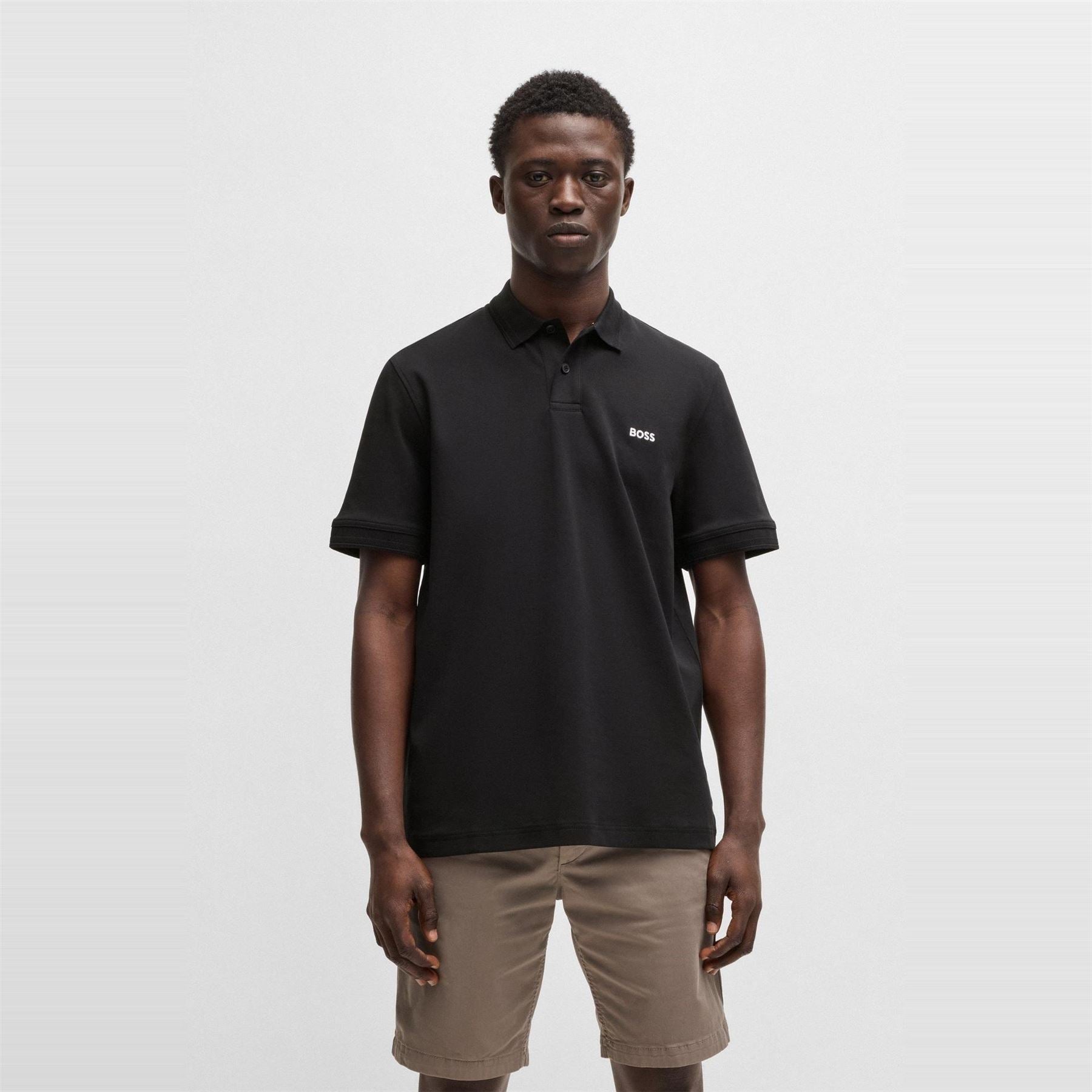 Boss Collared Neck Short Sleeve Regular Fit Shirt
