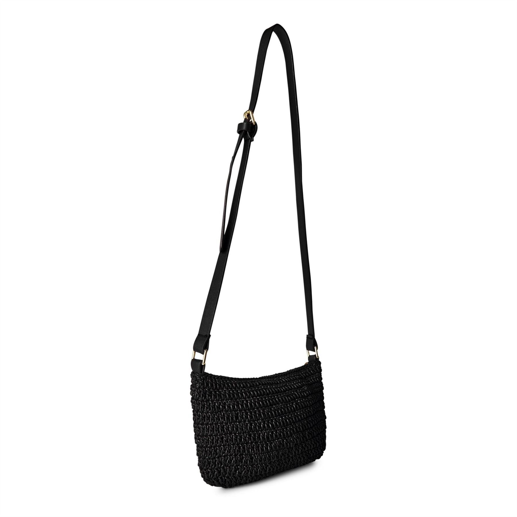Biba Crescent Cross Body Bag with Logo