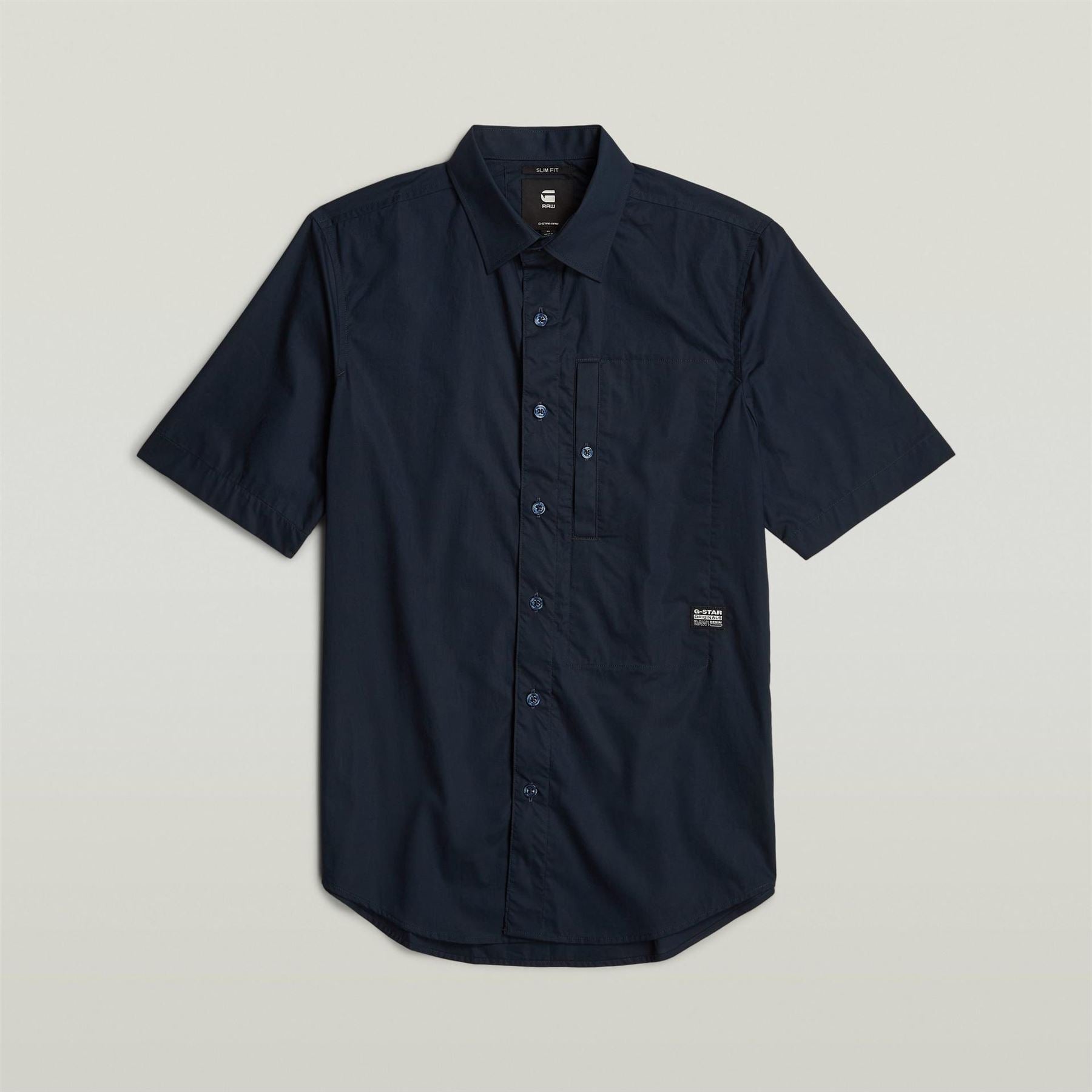 G Star G4a Slim Short Sleeve Oxford Shirt