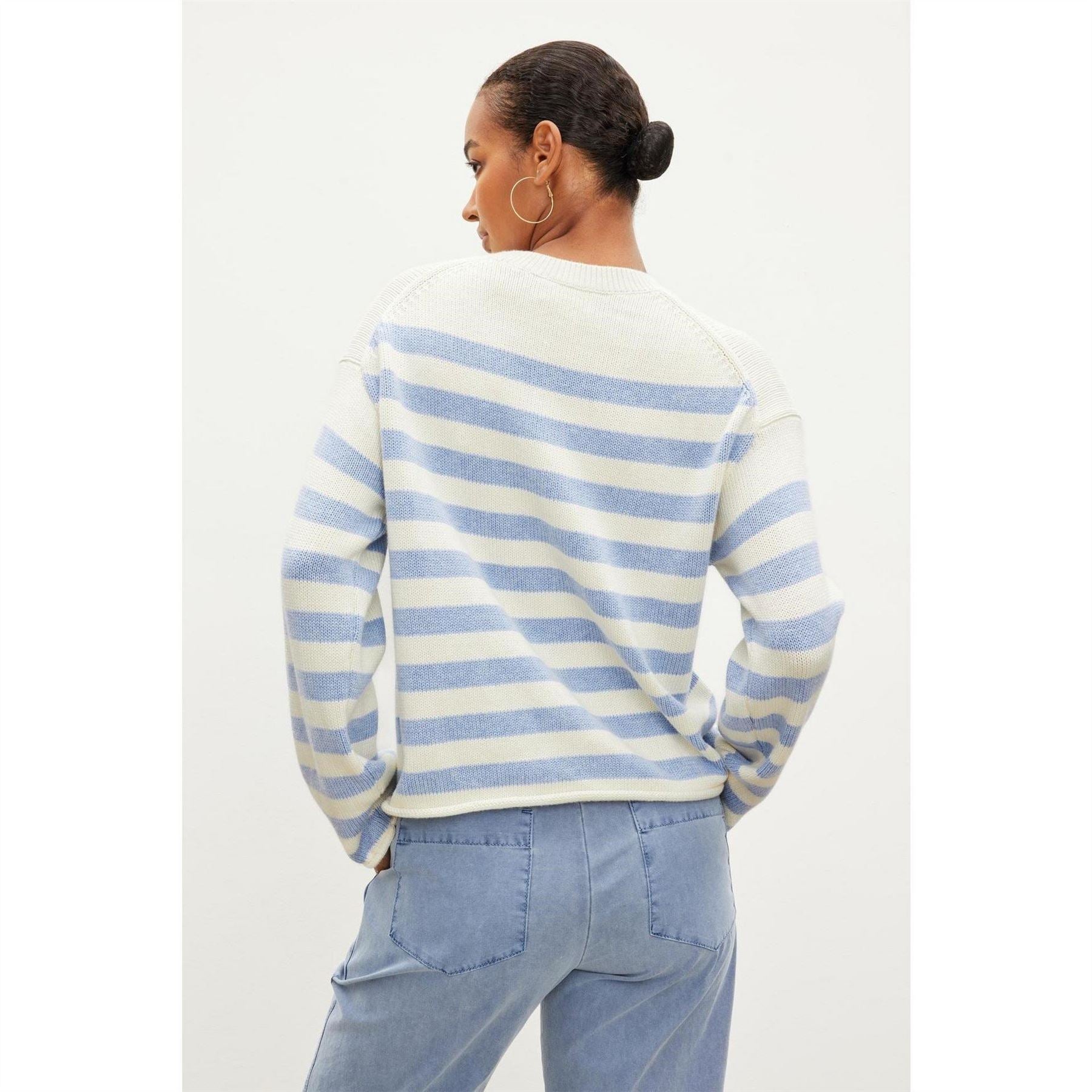 Velvet by Graham and Spencer Regular Fit Drop Shoulder Long Sleeve Sweater