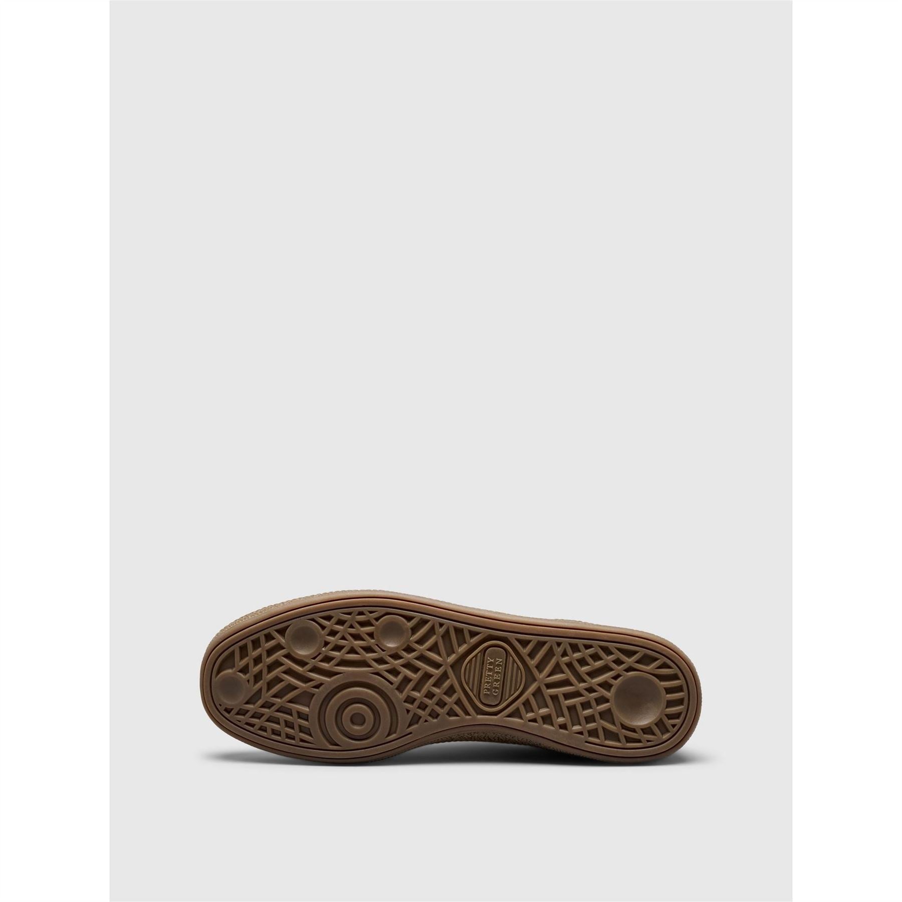 Pretty Green Suede Round Toe Flat Heel Trainers