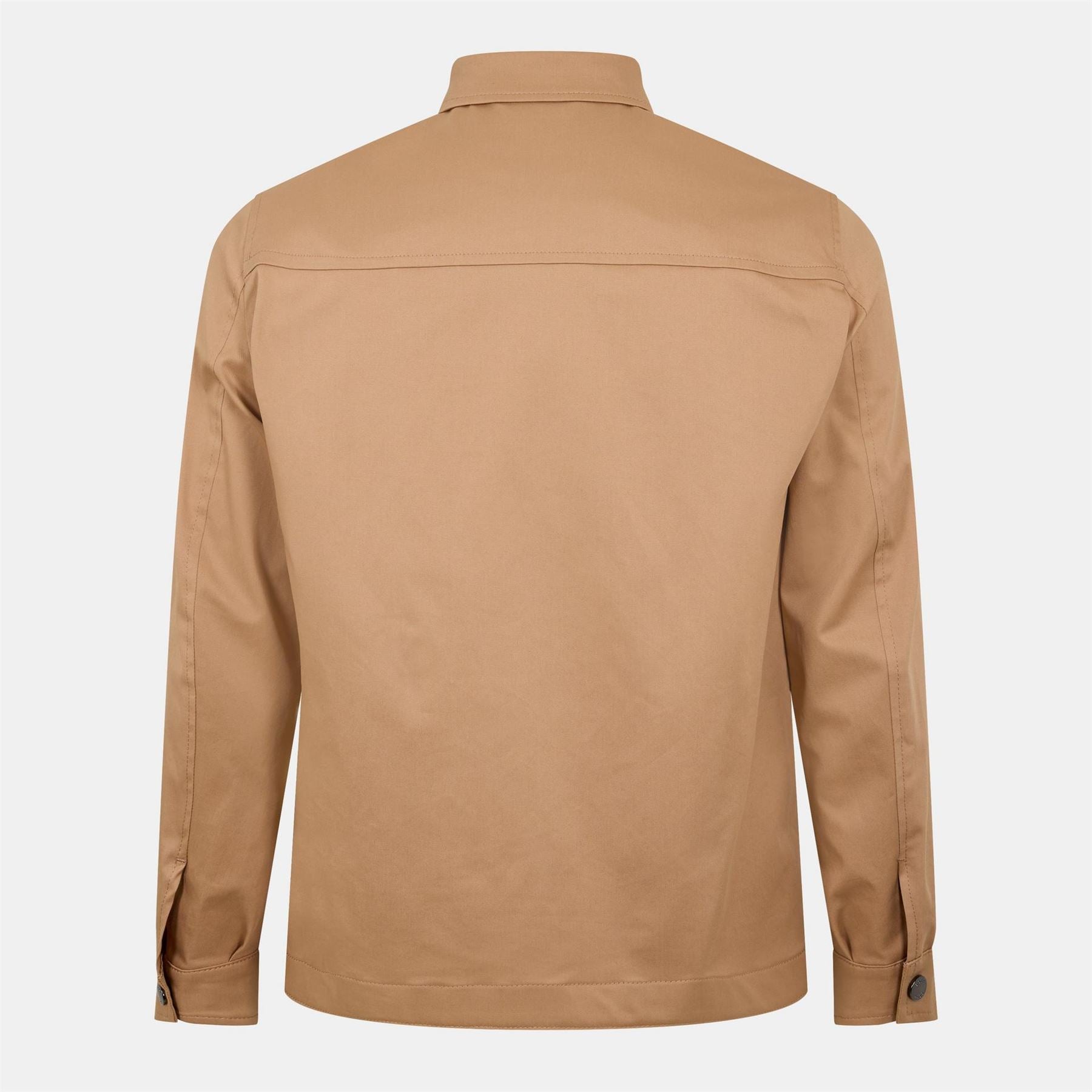 Boss Solid Patterned Point Collared Overshirt