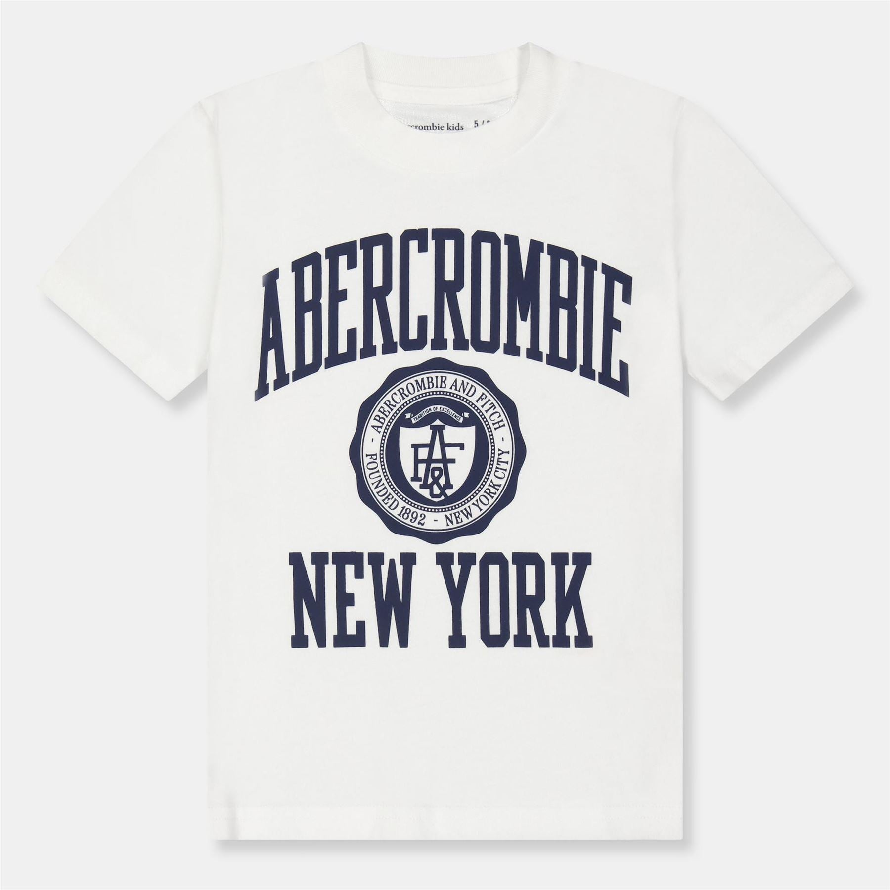 Abercrombie and Fitch League Lettering Crew Neck T-Shirt