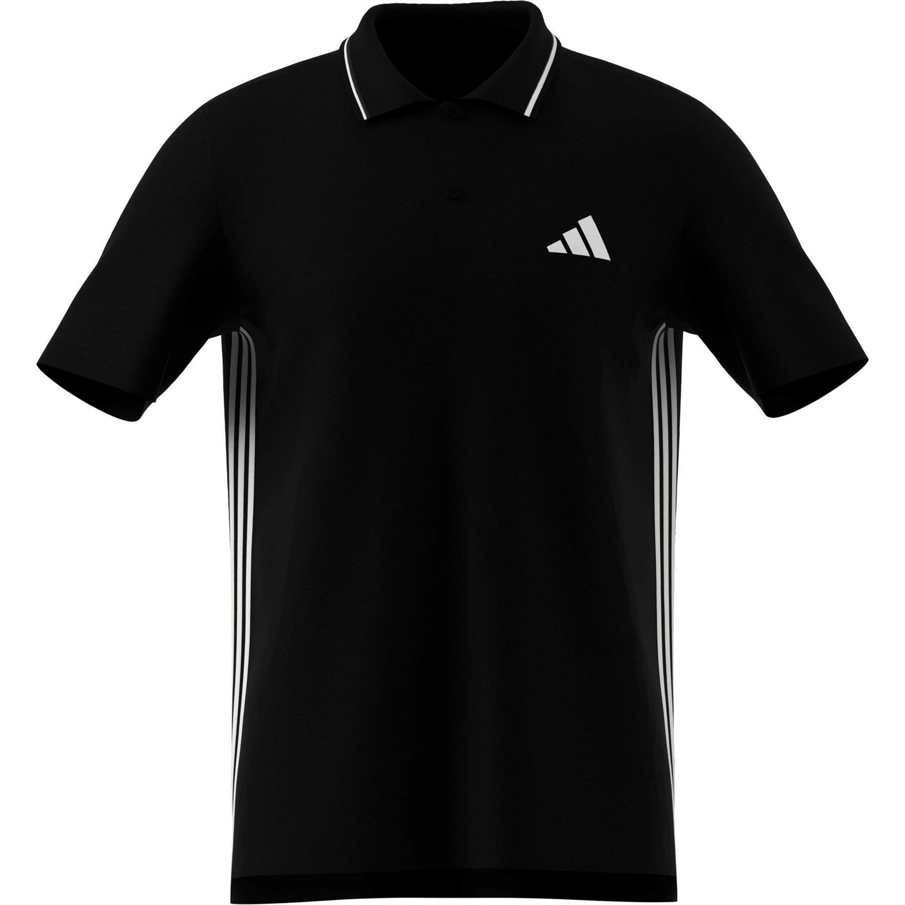 adidas Mens Essentials Cotton 3 Stripes Polo Shirt