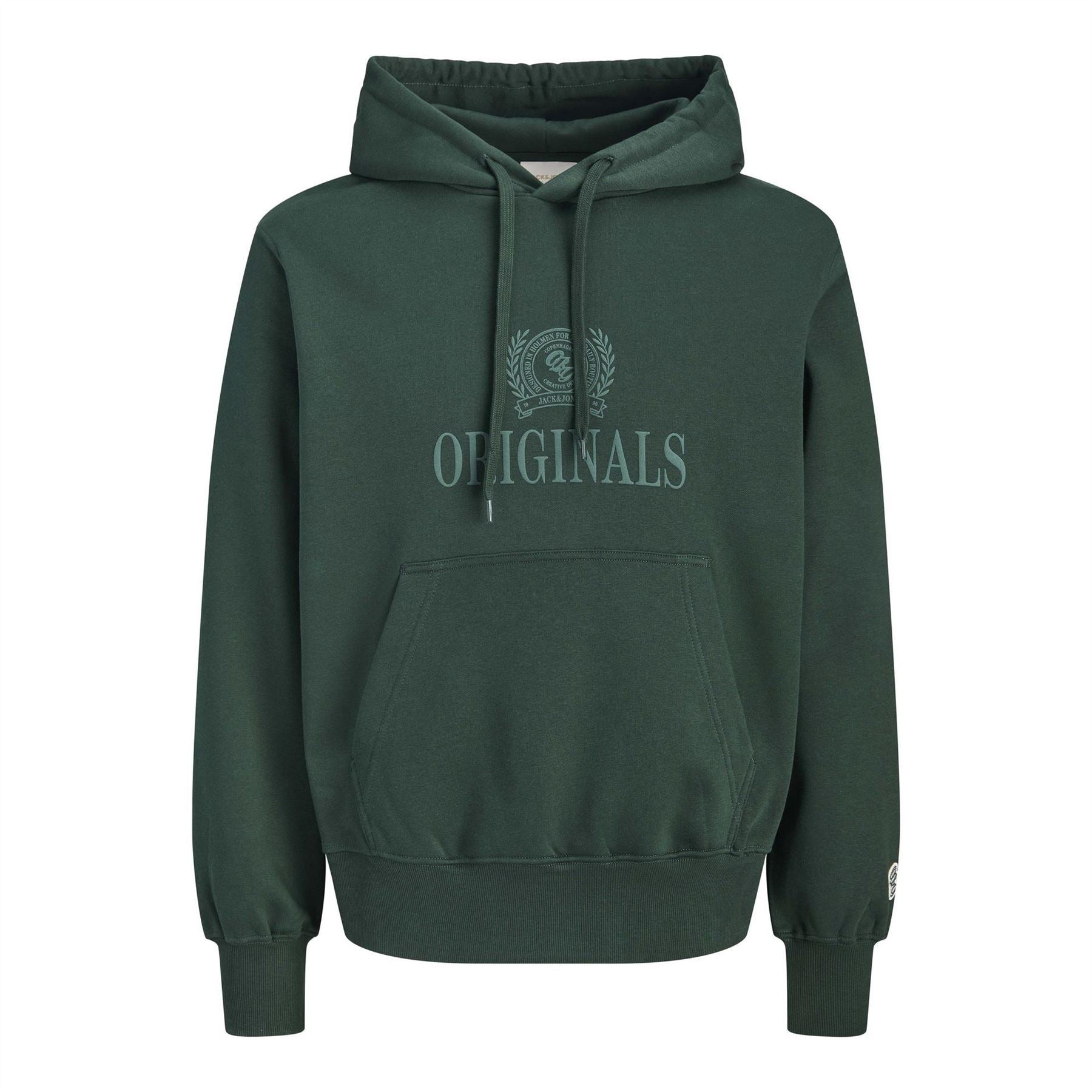 Jack and Jones Jorfrederiksberg Monogram Cotton Hoodie