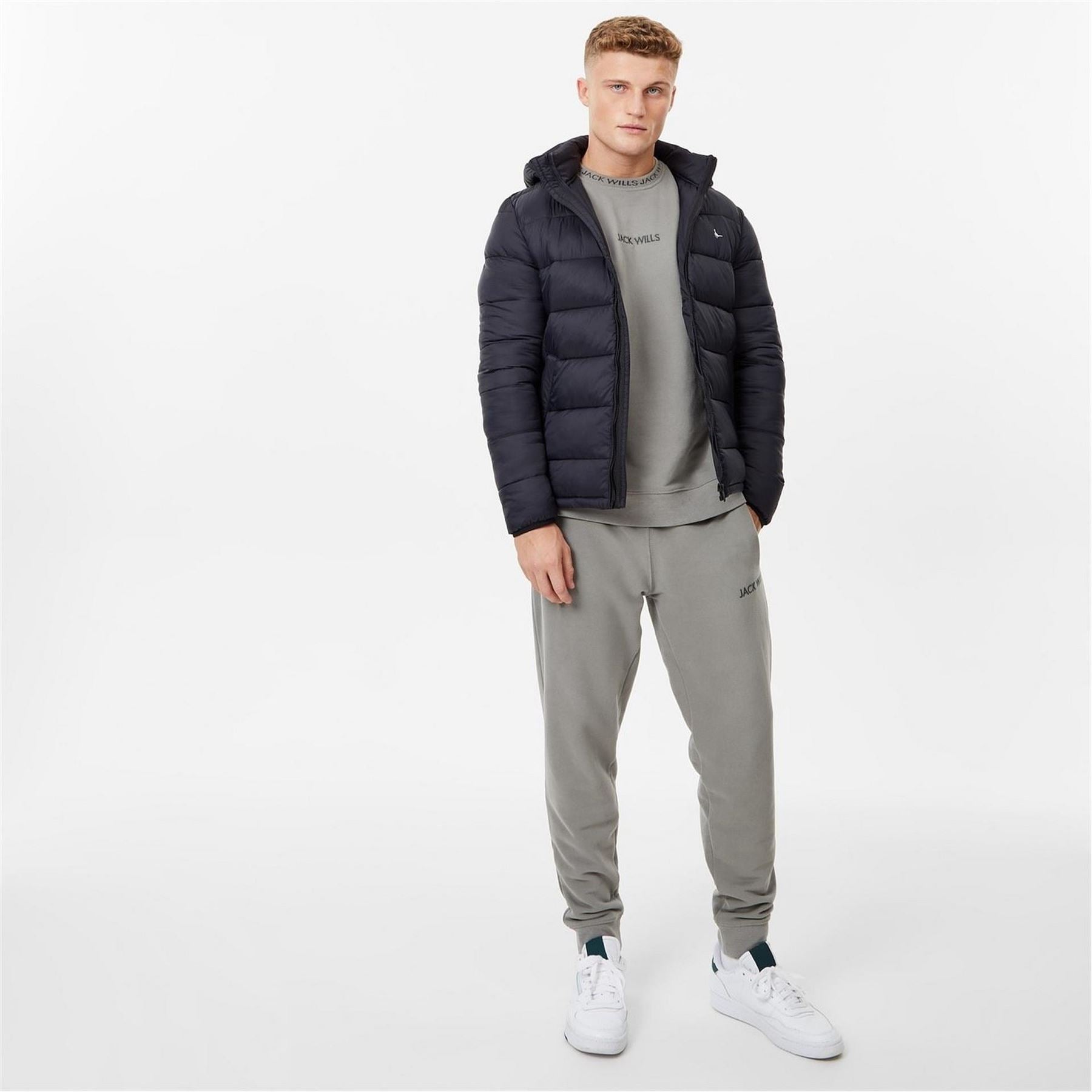 Jack Wills Kershaw Water Resistant Synthetic Fill Short Puffer Jacket