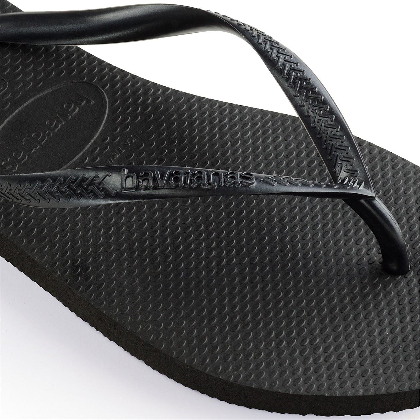 Havaianas Slim Textured Flat Heel Flip Flops