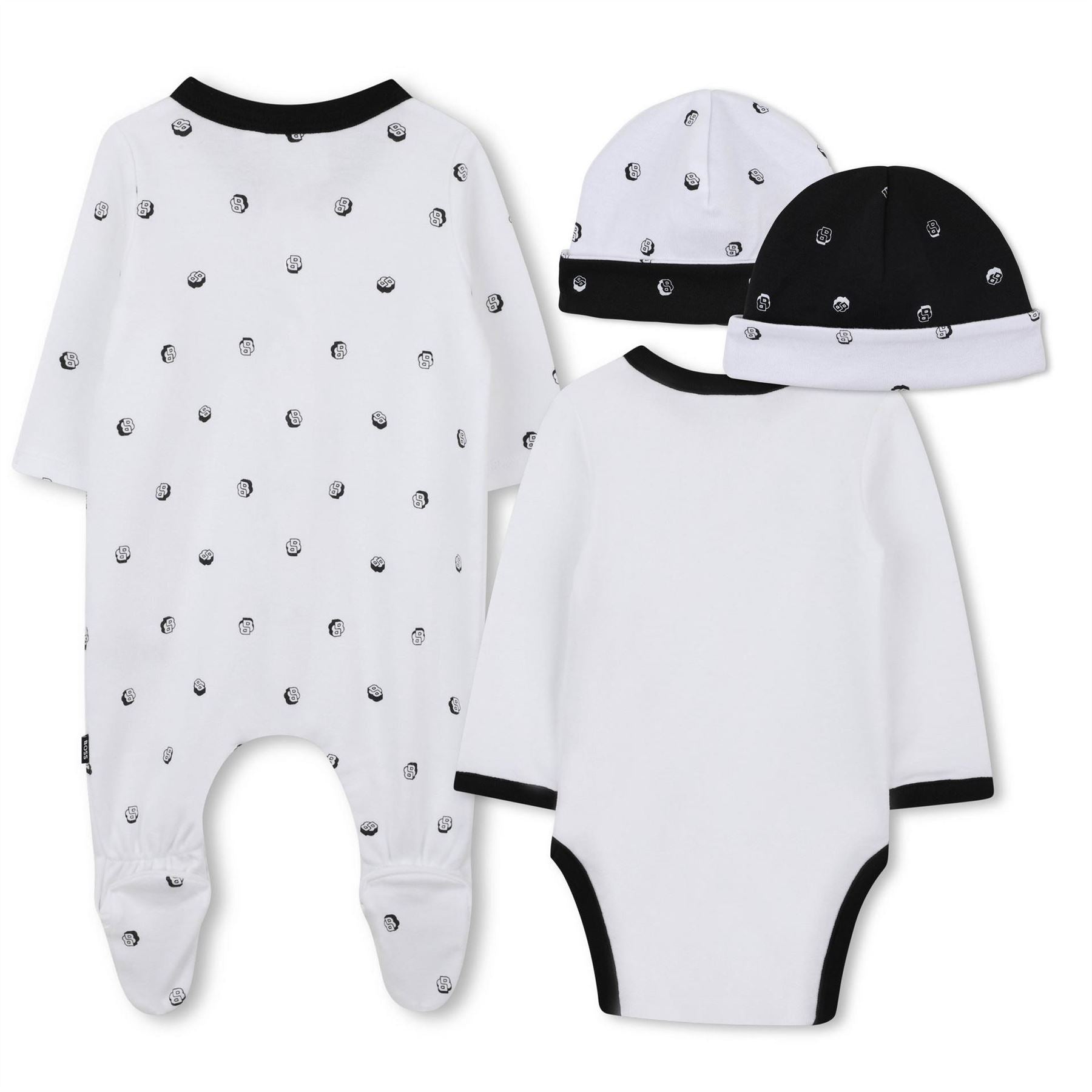 Boss Baby Crew Neck Long Sleeve All Over Logo Jumpsuit