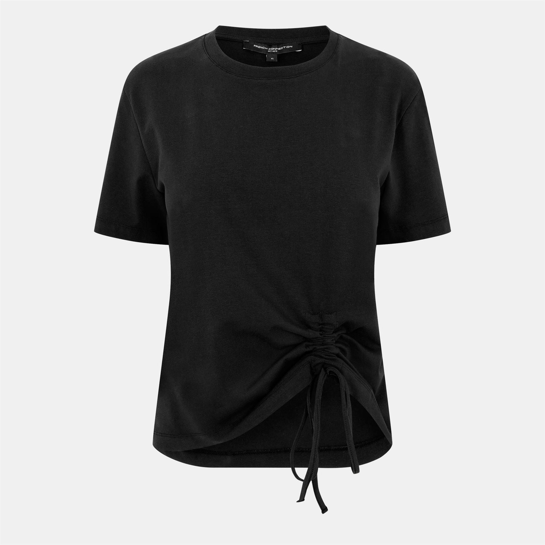 French Connection Cotton Ruched T-Shirt.