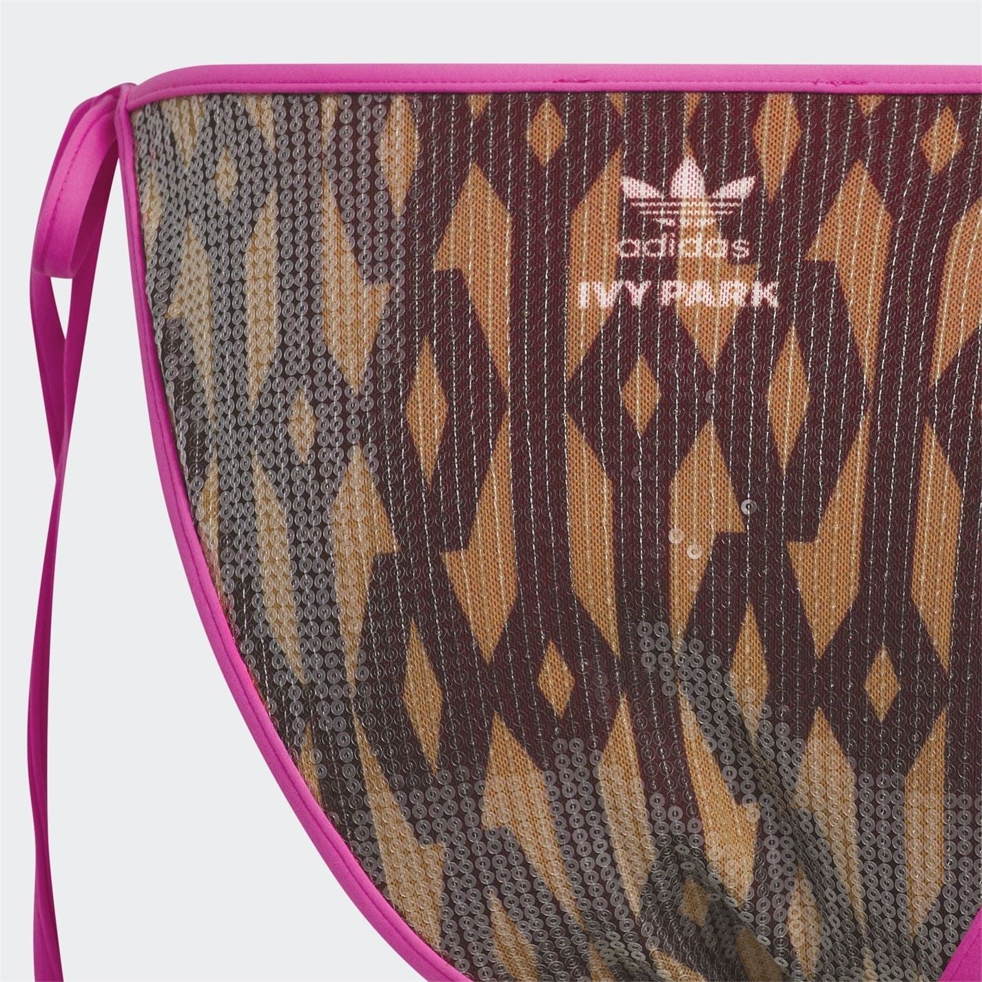 adidas Originals Womens X Ivy Park Sequin Monogram Bikini Bottoms