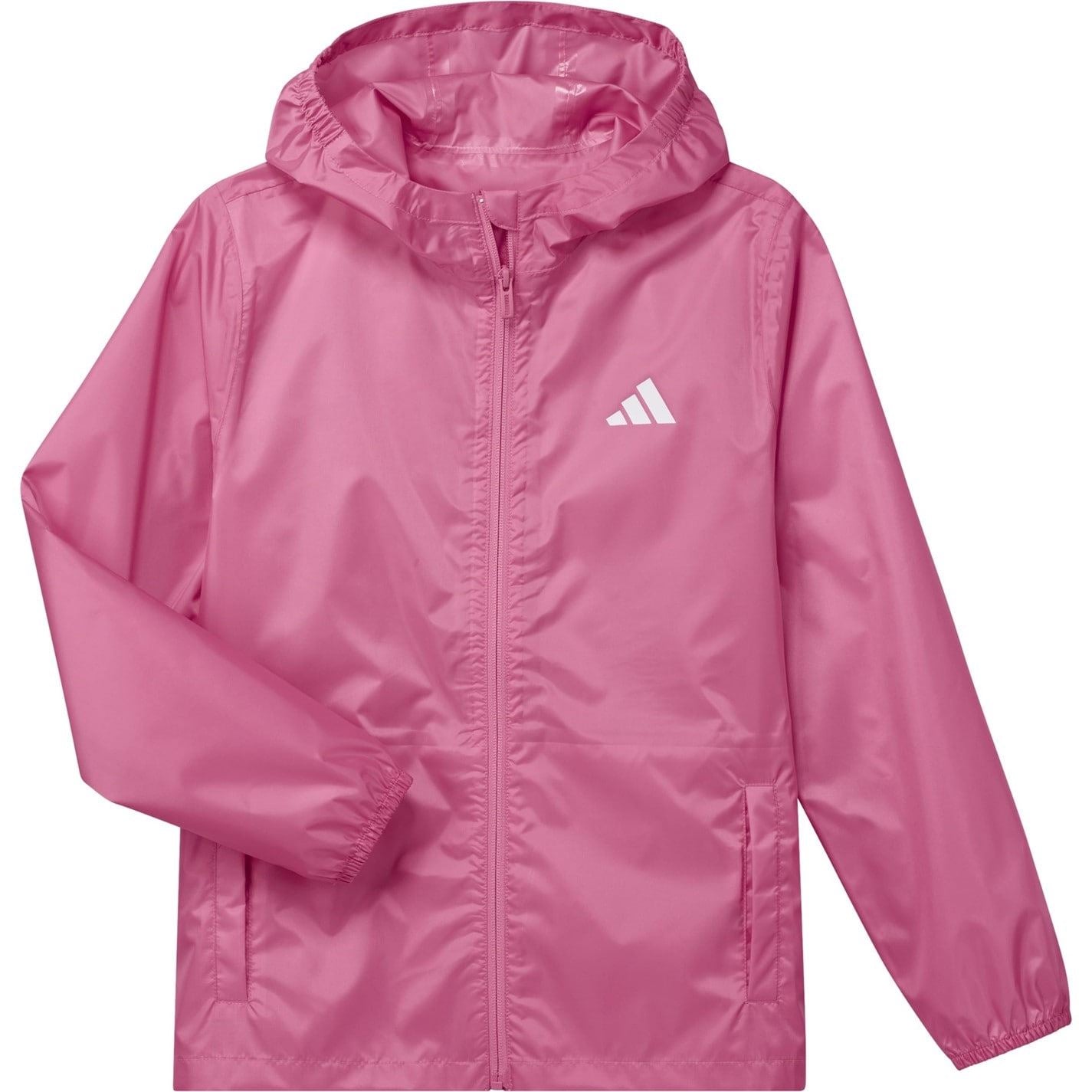 adidas Solid Patterned Hooded Rain Jacket
