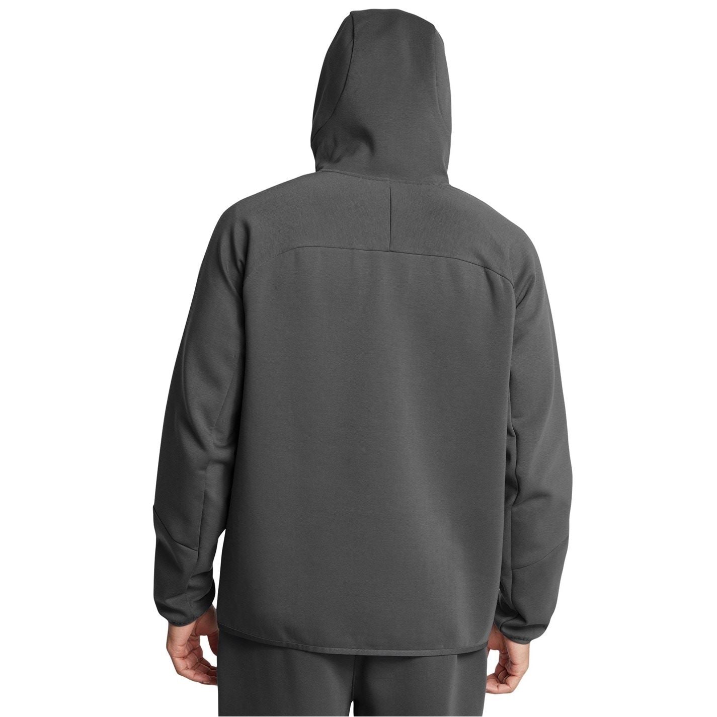 Under Armour Solid Patterned Hooded Ribbed Cuff Softshell Jacket