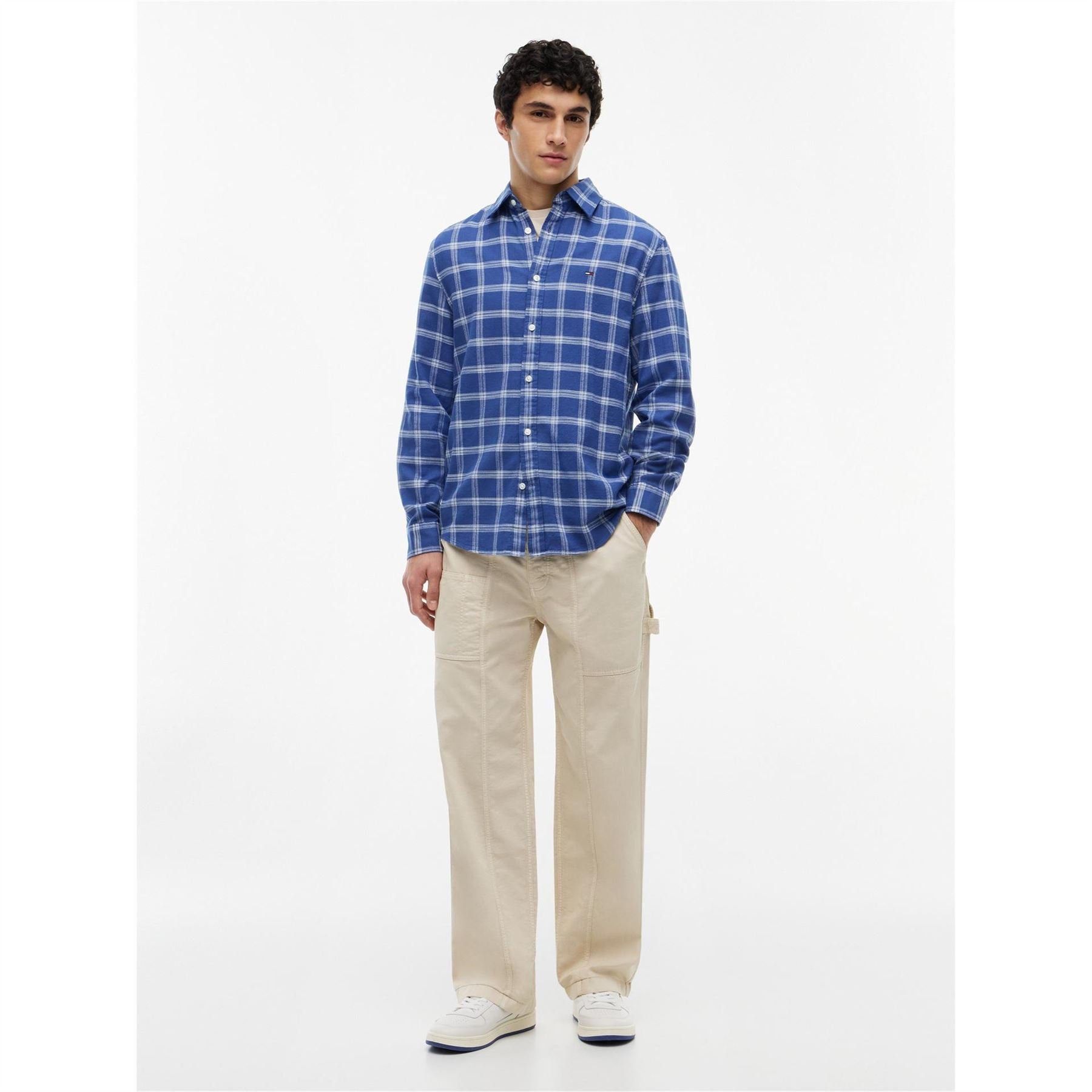 Tommy Jeans Long Sleeve Patterned Shirt