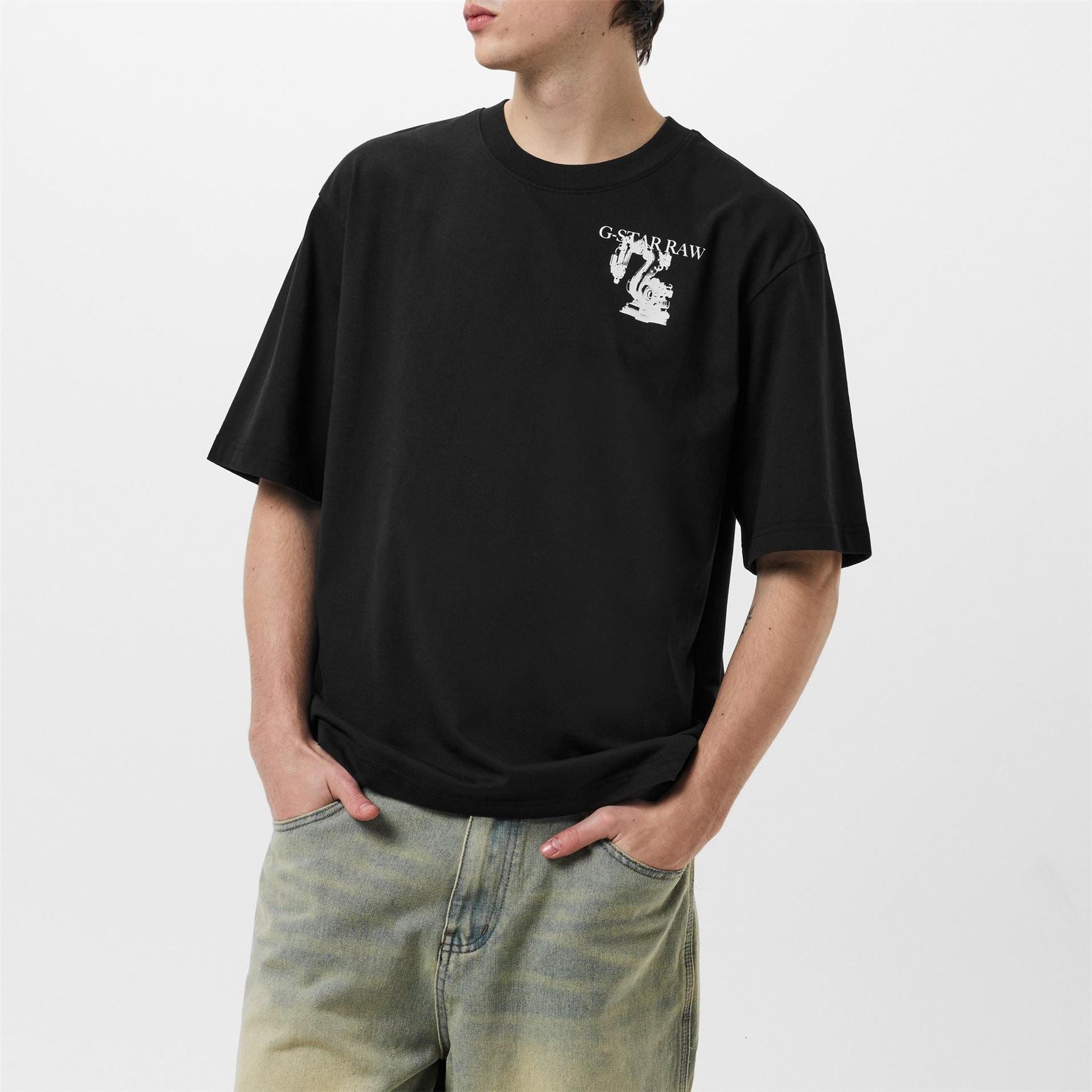 G Star Industrial Regular Fit Crew Neck T-Shirt