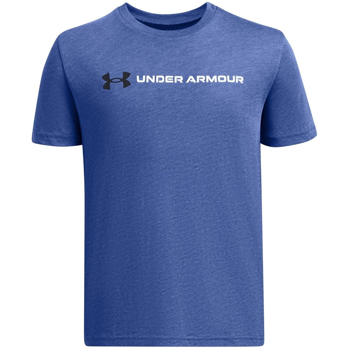 Under Armour Logo Print Regular Fit Lettering Crew Neck T-Shirt
