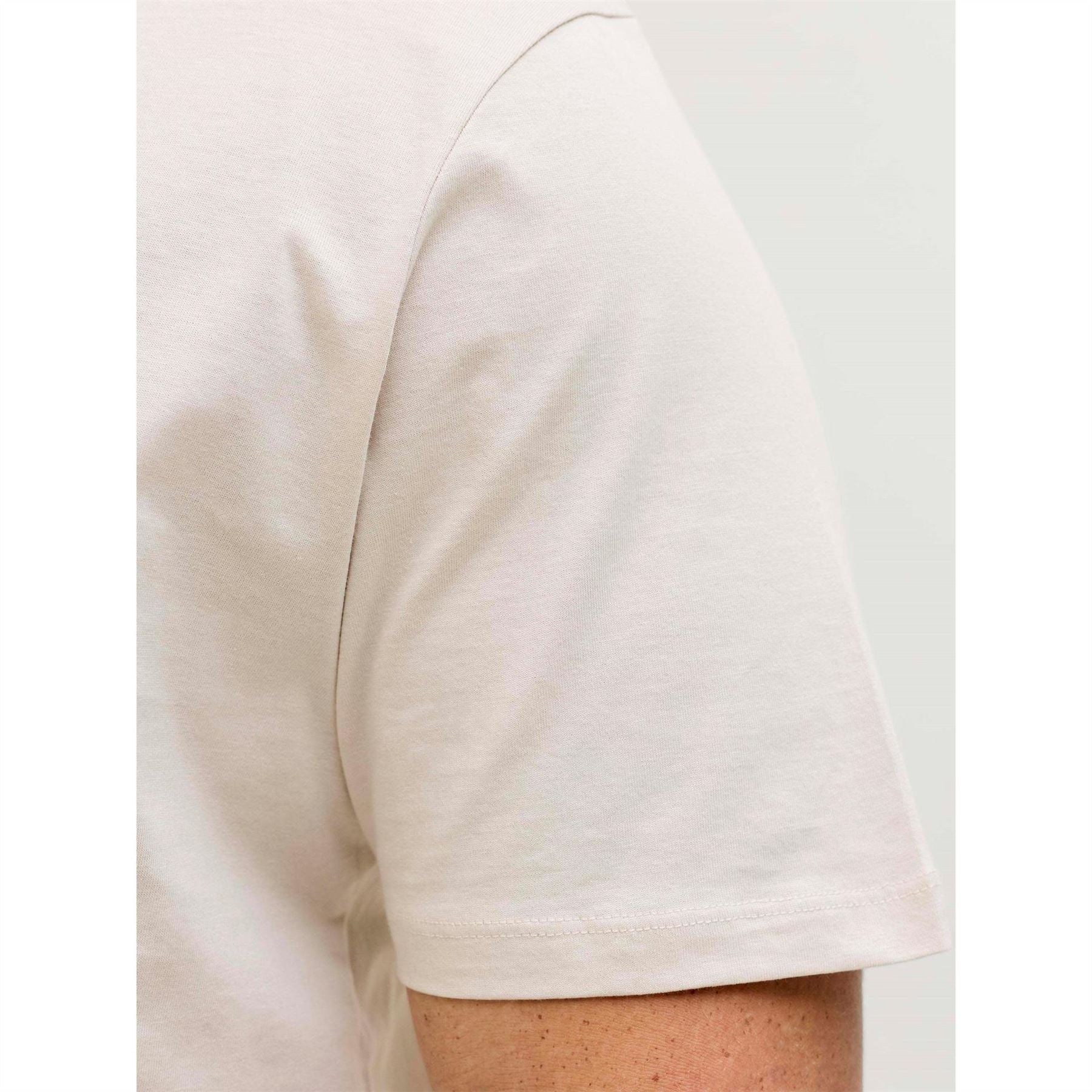 Jack and Jones Archive Logo Print Text Graphic Crew Neck Short Sleeve T-Shirt