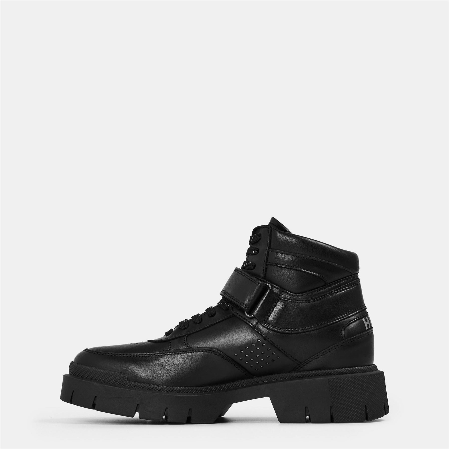 Hugo Denzel Halb Motorcycle Boots Lace-Up