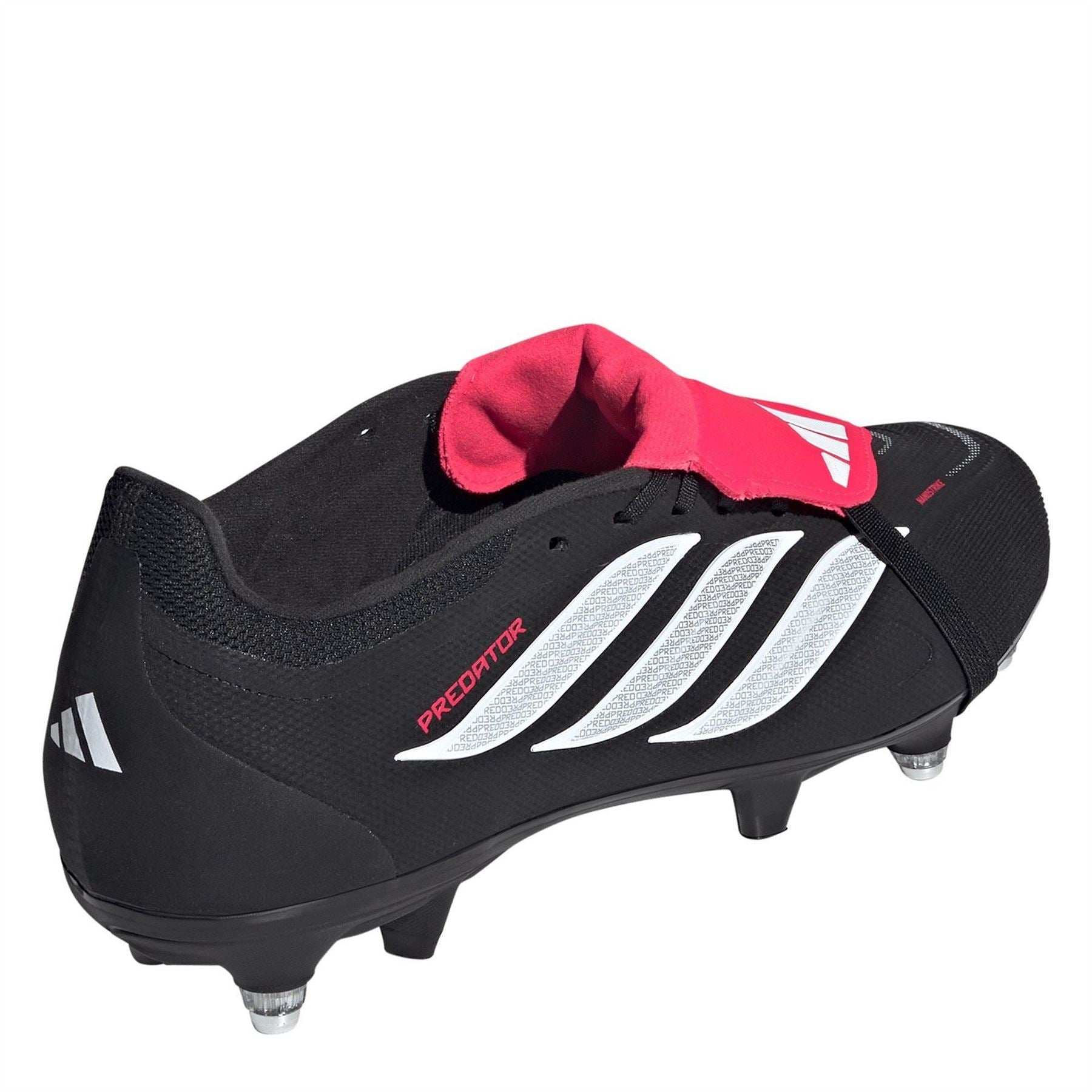 adidas Mens Predator Fold Over Tongue Academy Soft Ground Football Boots