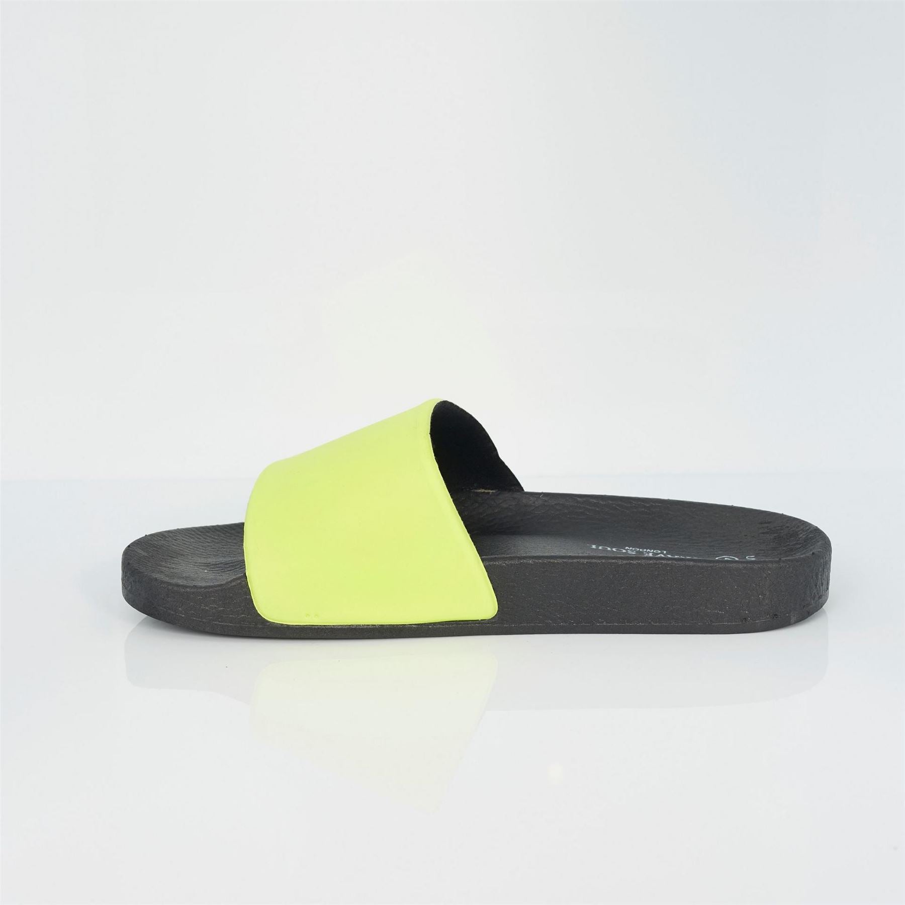 Brave Soul Mens Slider With Neon Strap